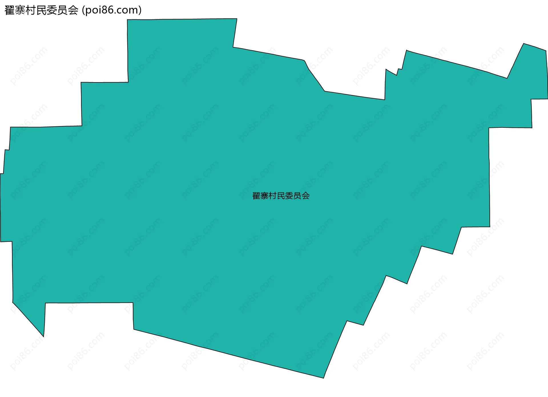 翟寨村民委员会边界地图