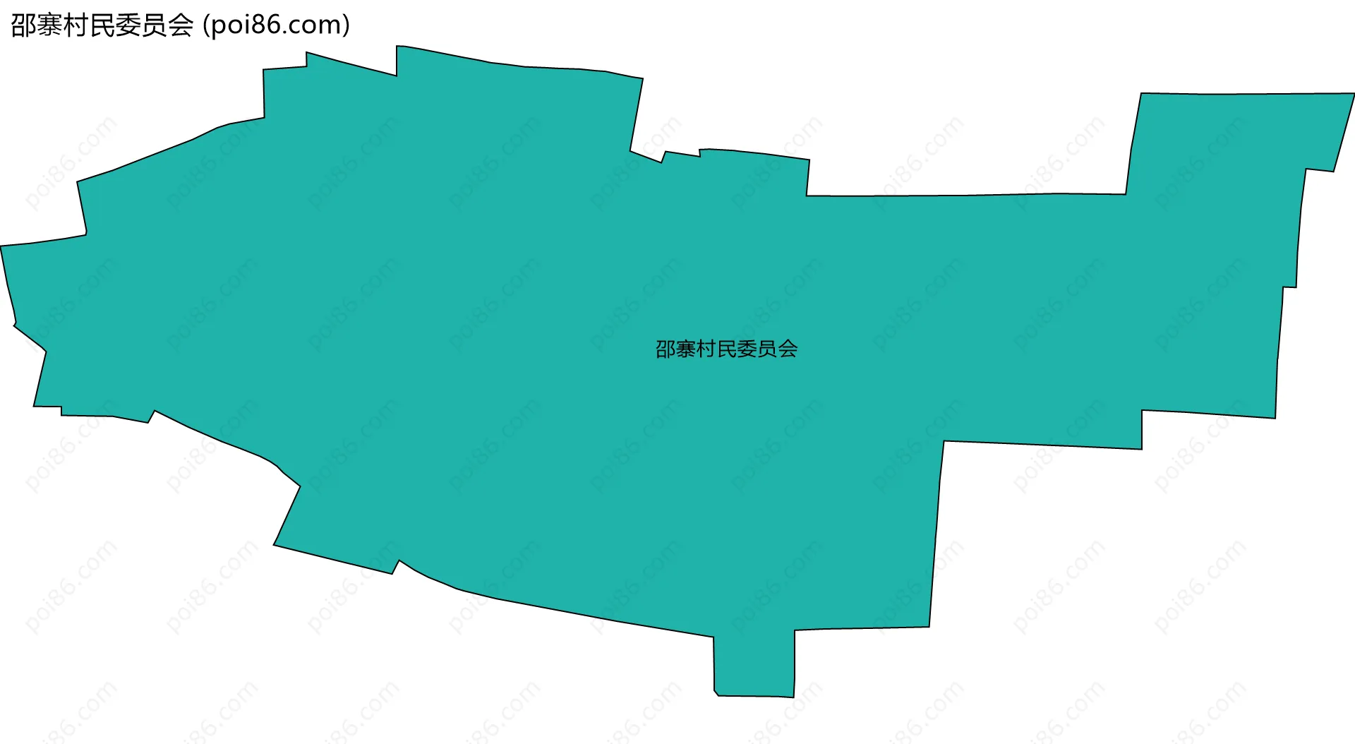 邵寨村民委员会边界地图