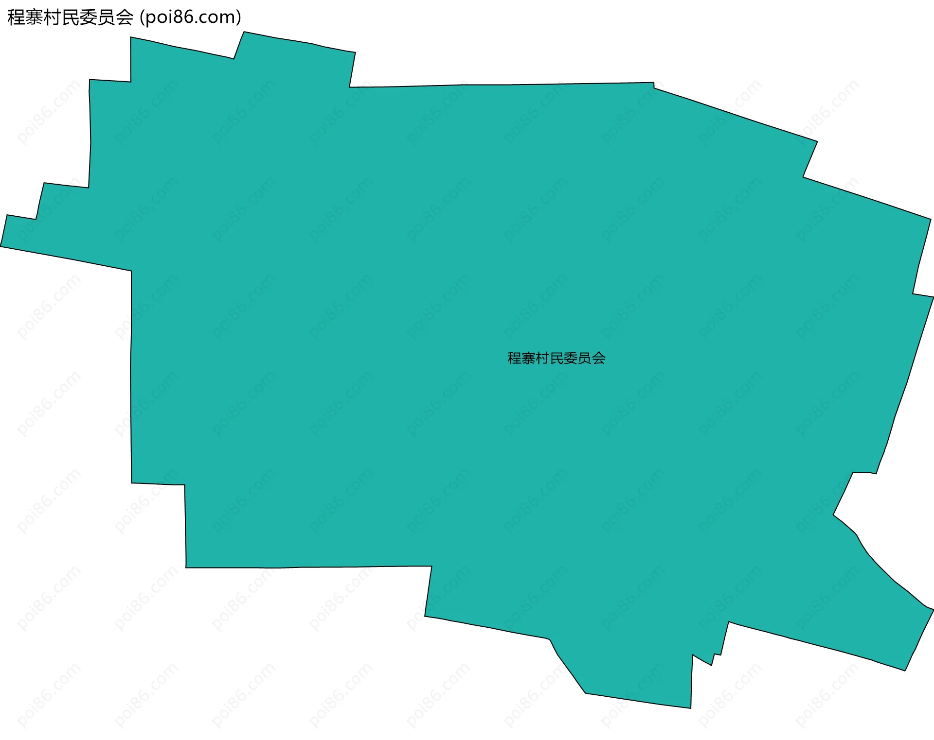 程寨村民委员会边界地图