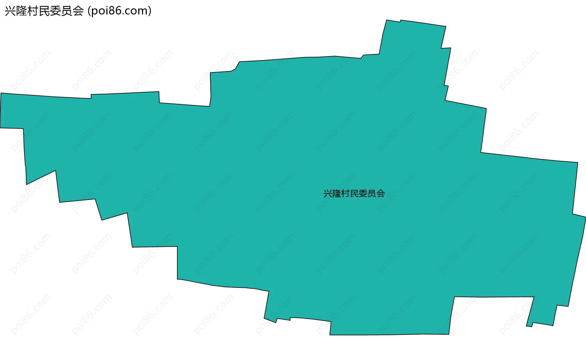 兴隆村民委员会边界地图