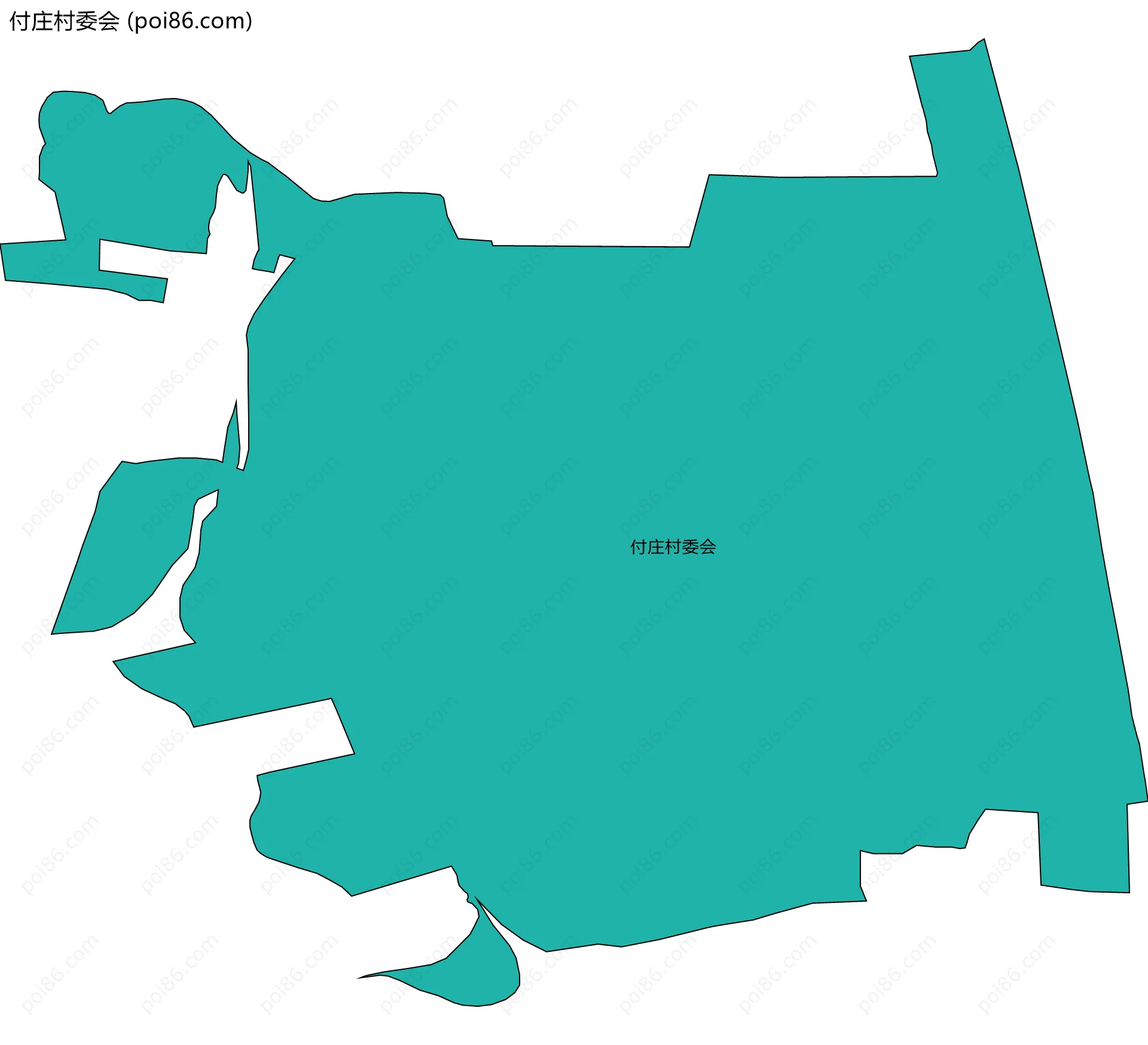 付庄村委会边界地图