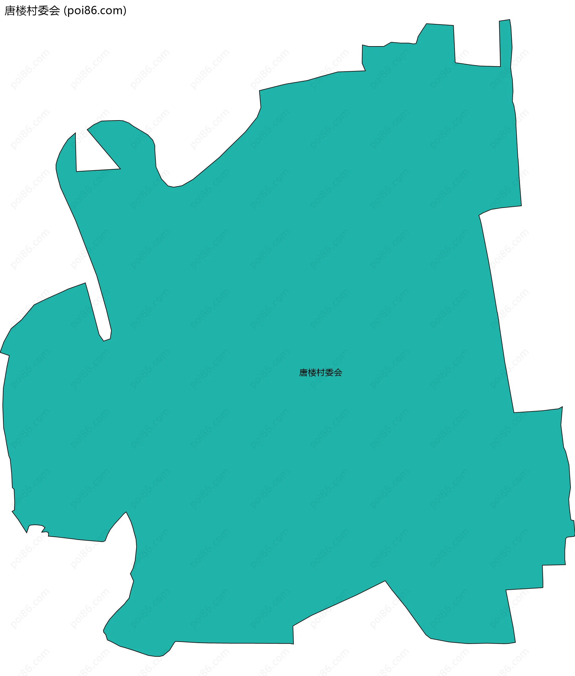 唐楼村委会边界地图