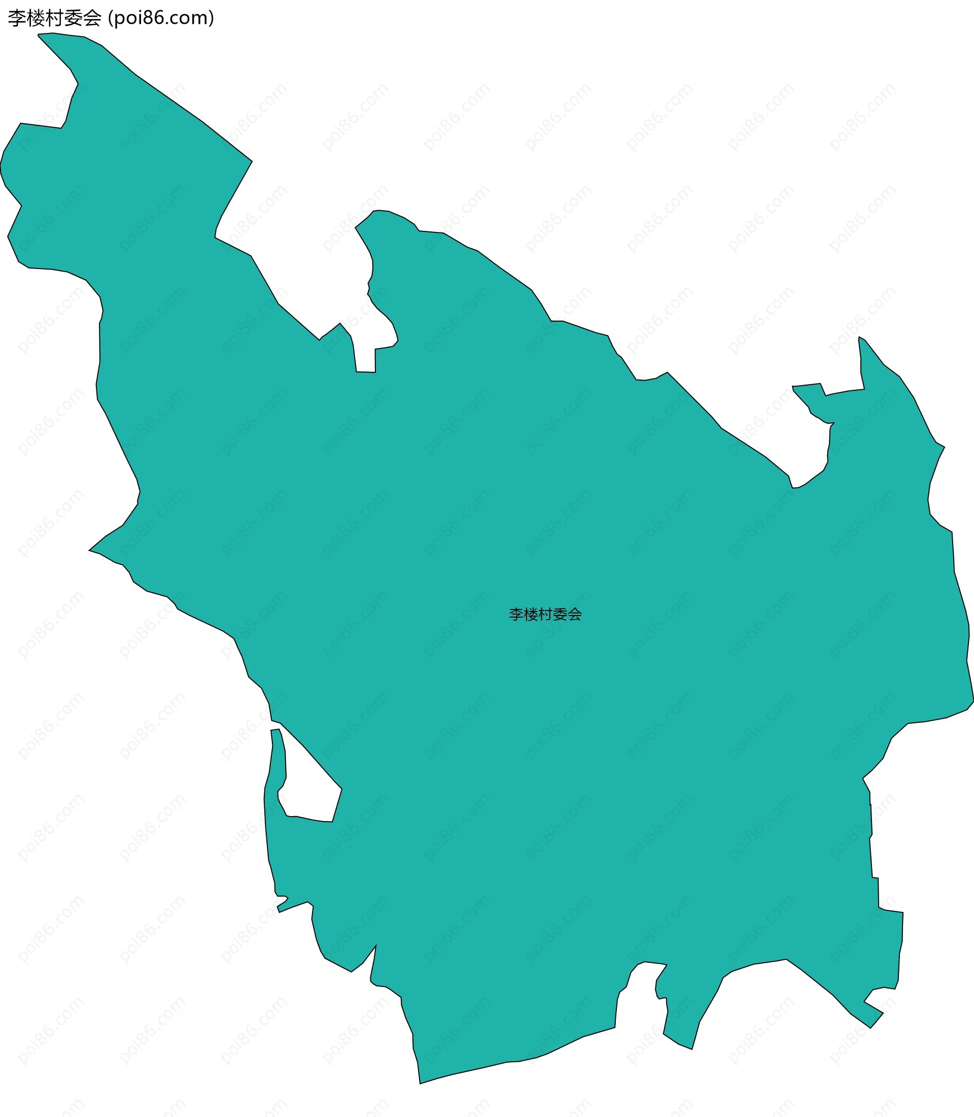 李楼村委会边界地图