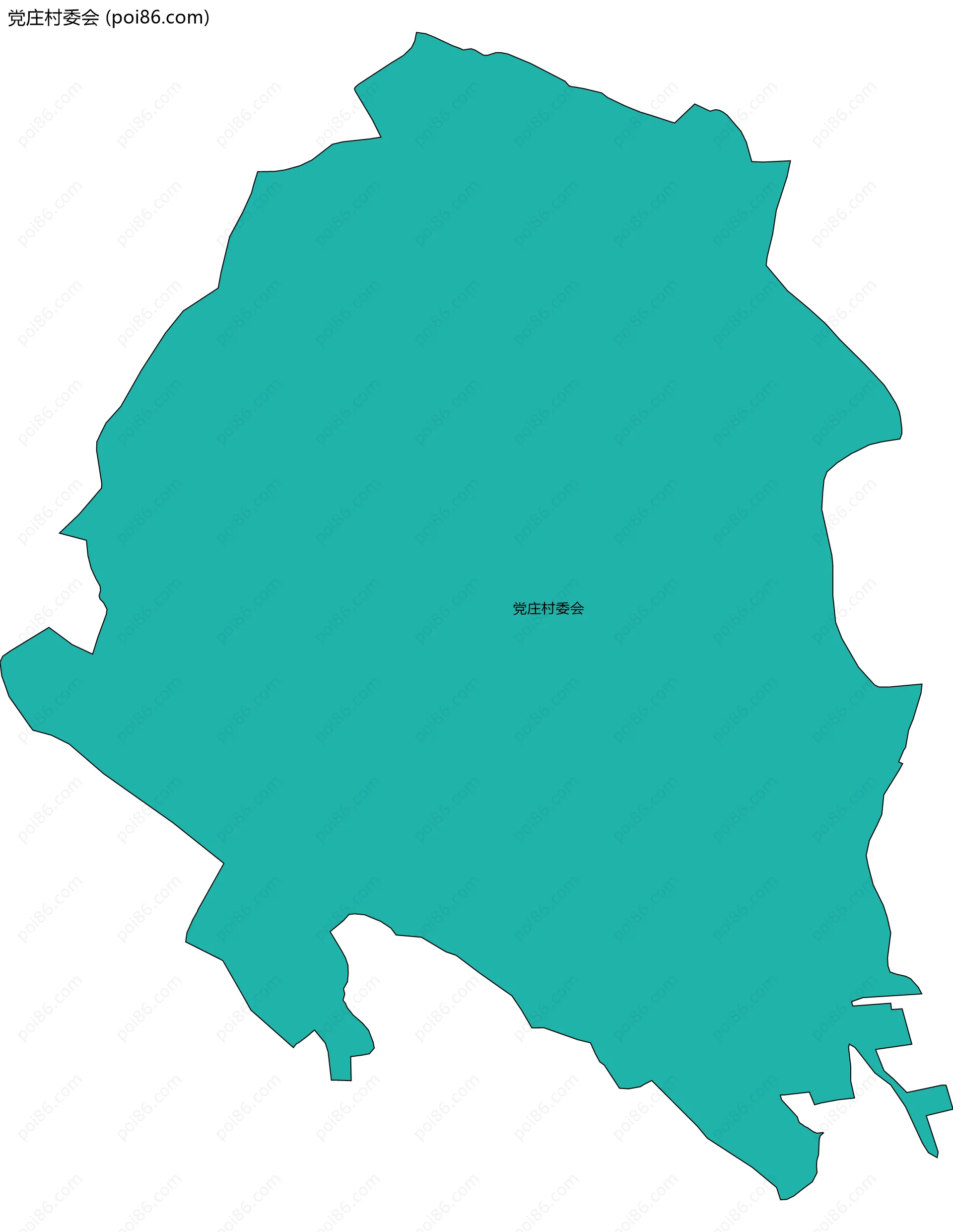 党庄村委会边界地图