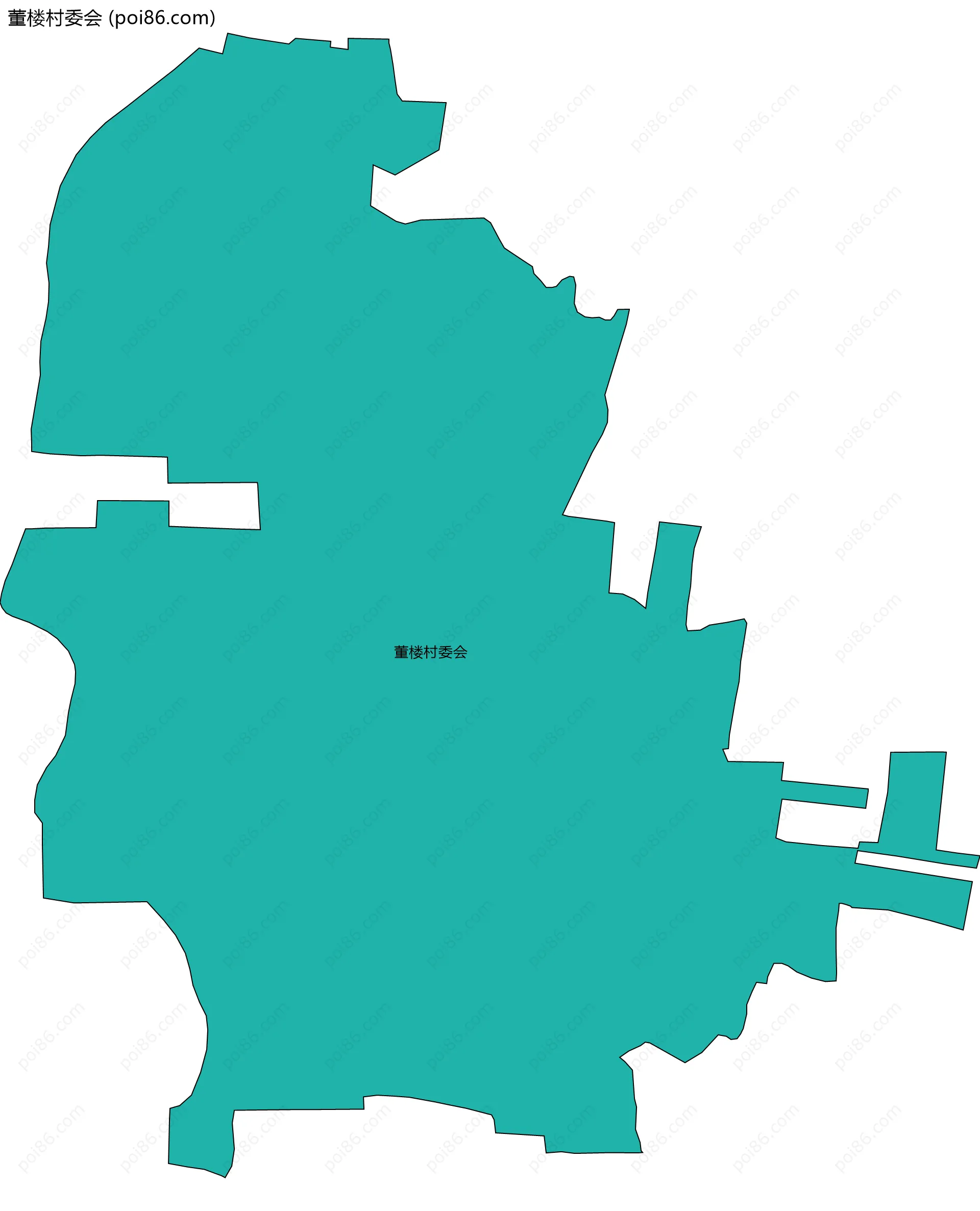 董楼村委会边界地图