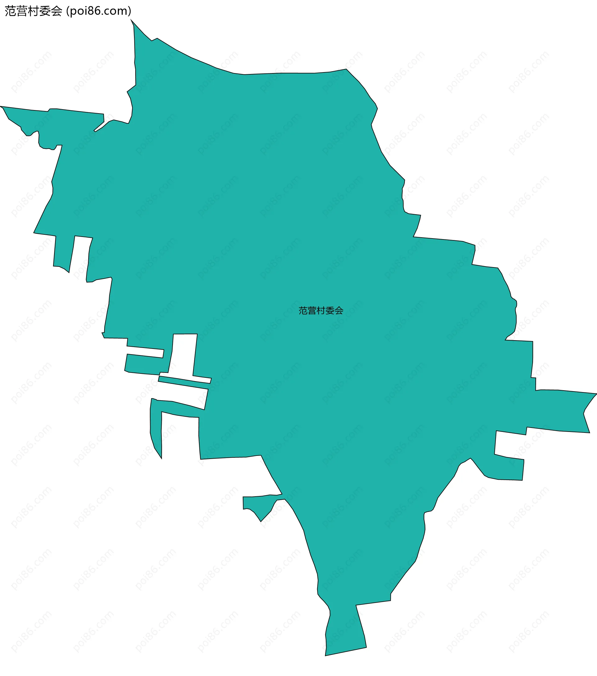 范营村委会边界地图