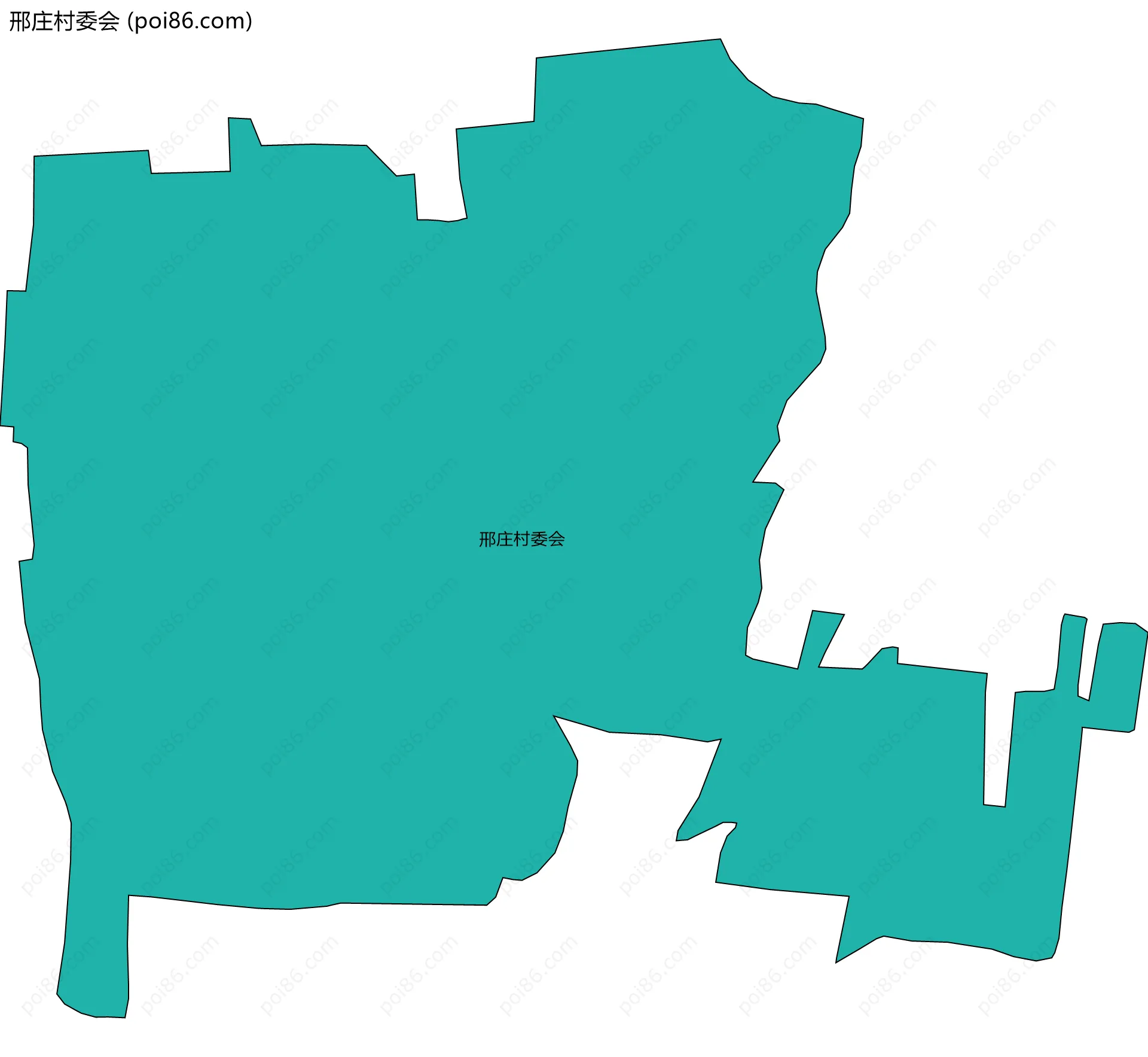 邢庄村委会边界地图