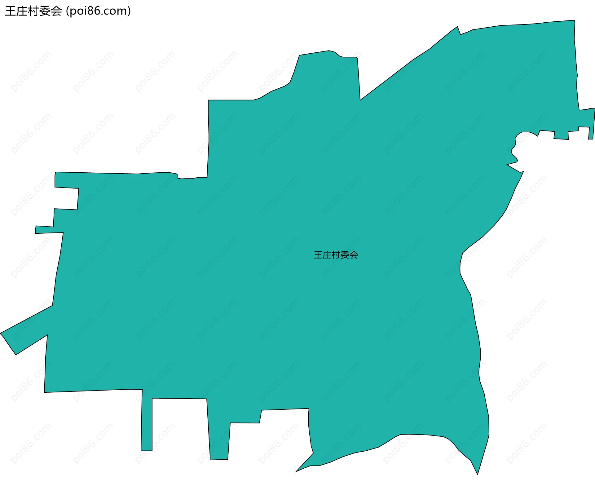 王庄村委会边界地图
