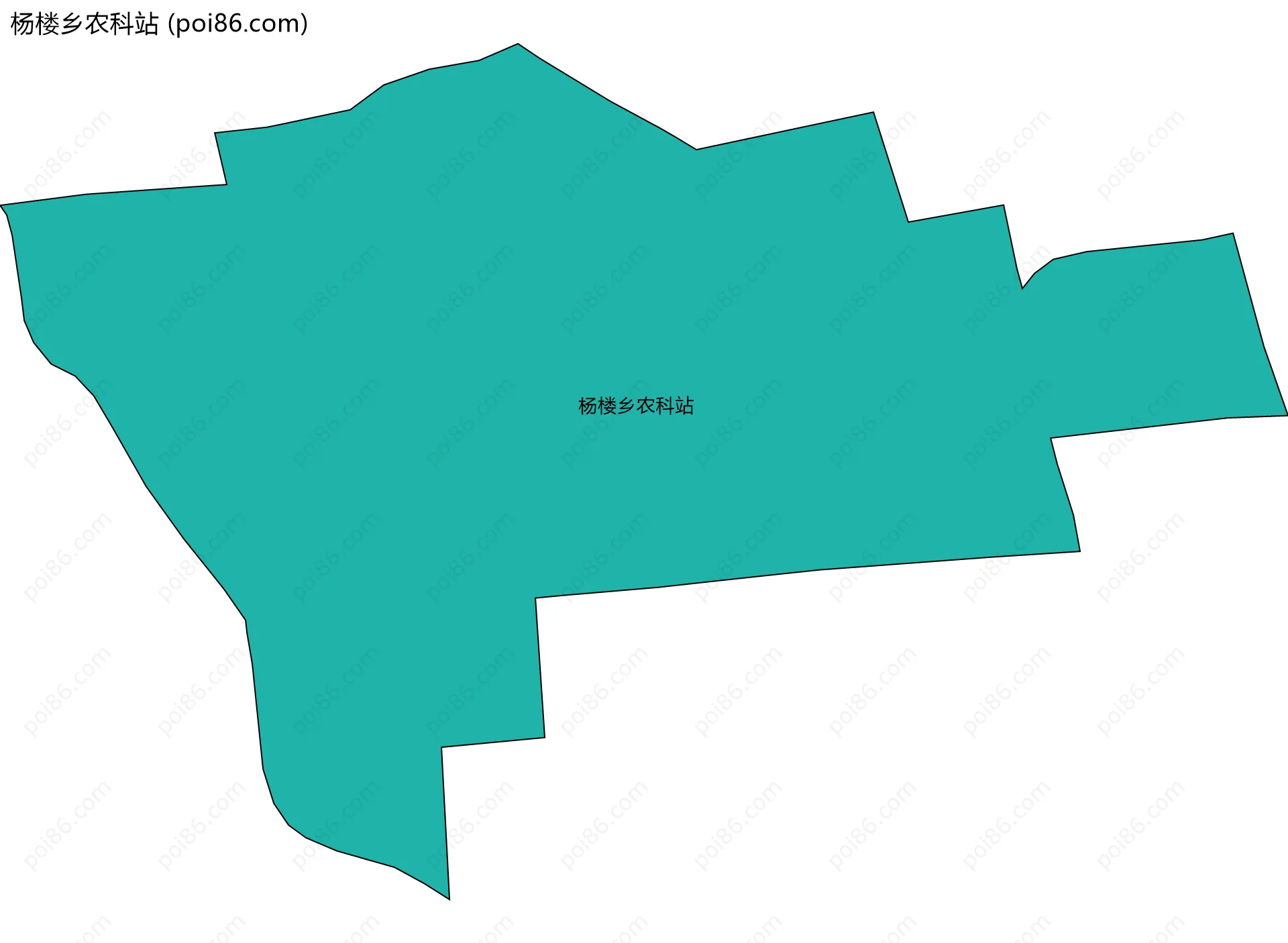 杨楼乡农科站边界地图