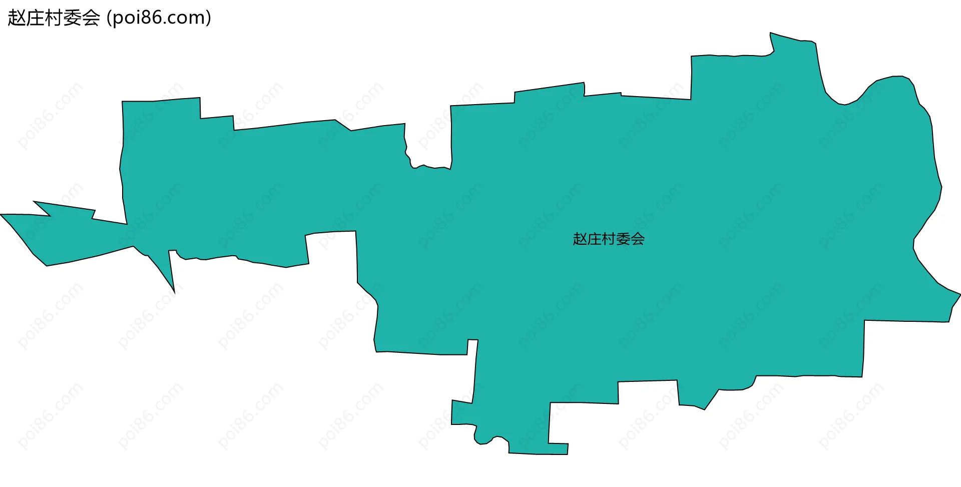 赵庄村委会边界地图