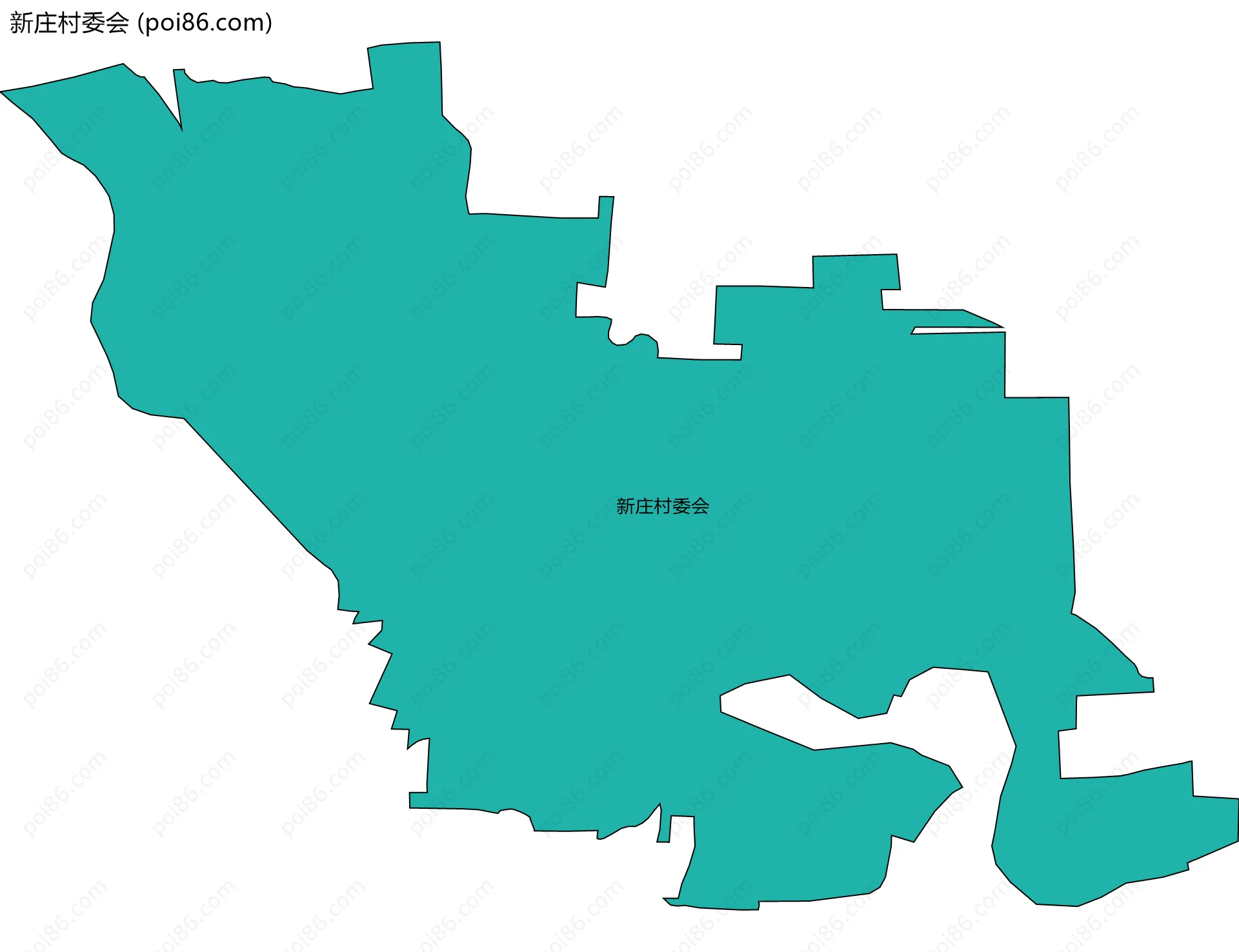 新庄村委会边界地图