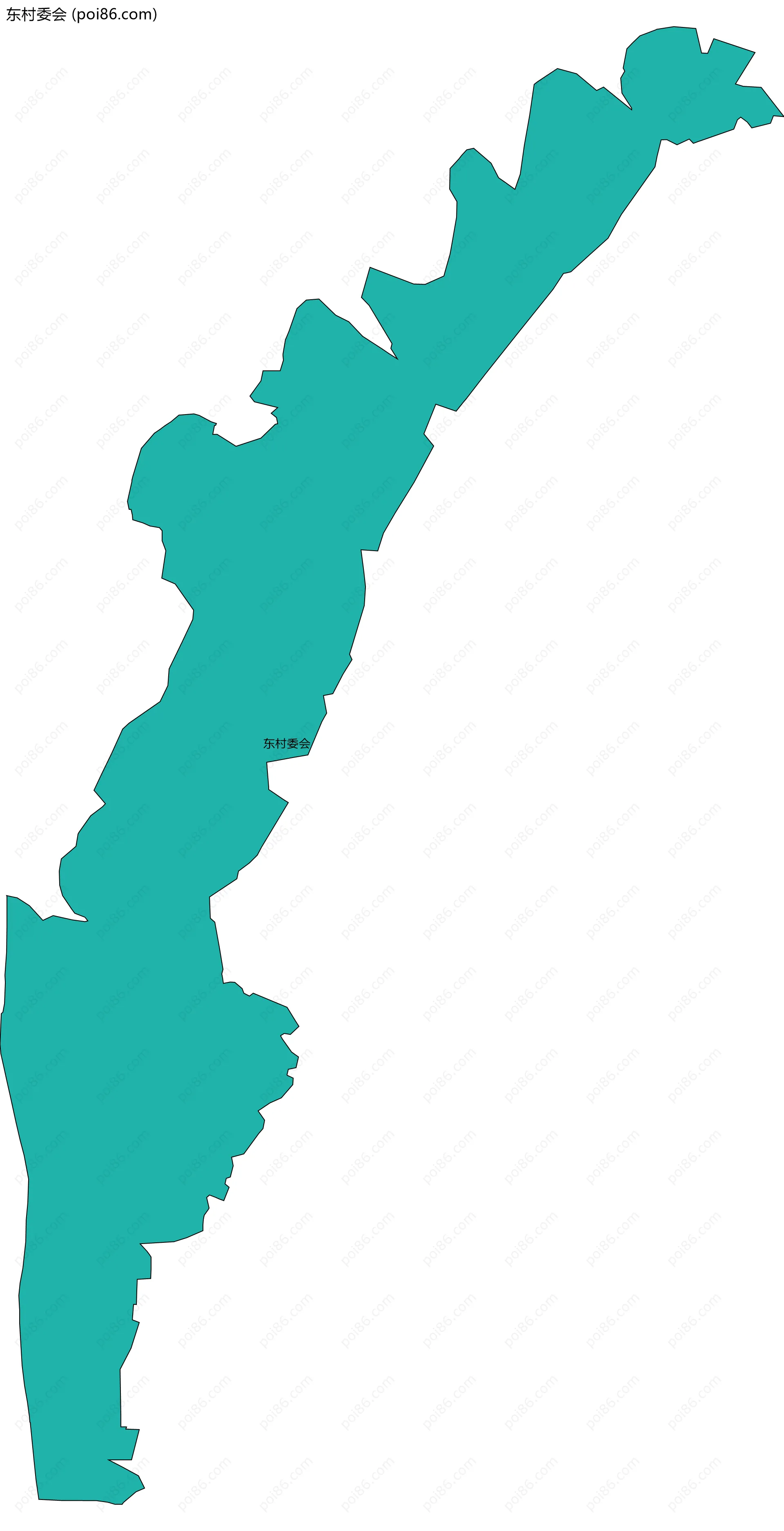 东村委会边界地图