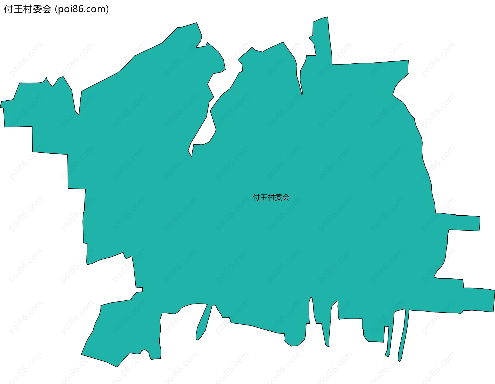 付王村委会边界地图