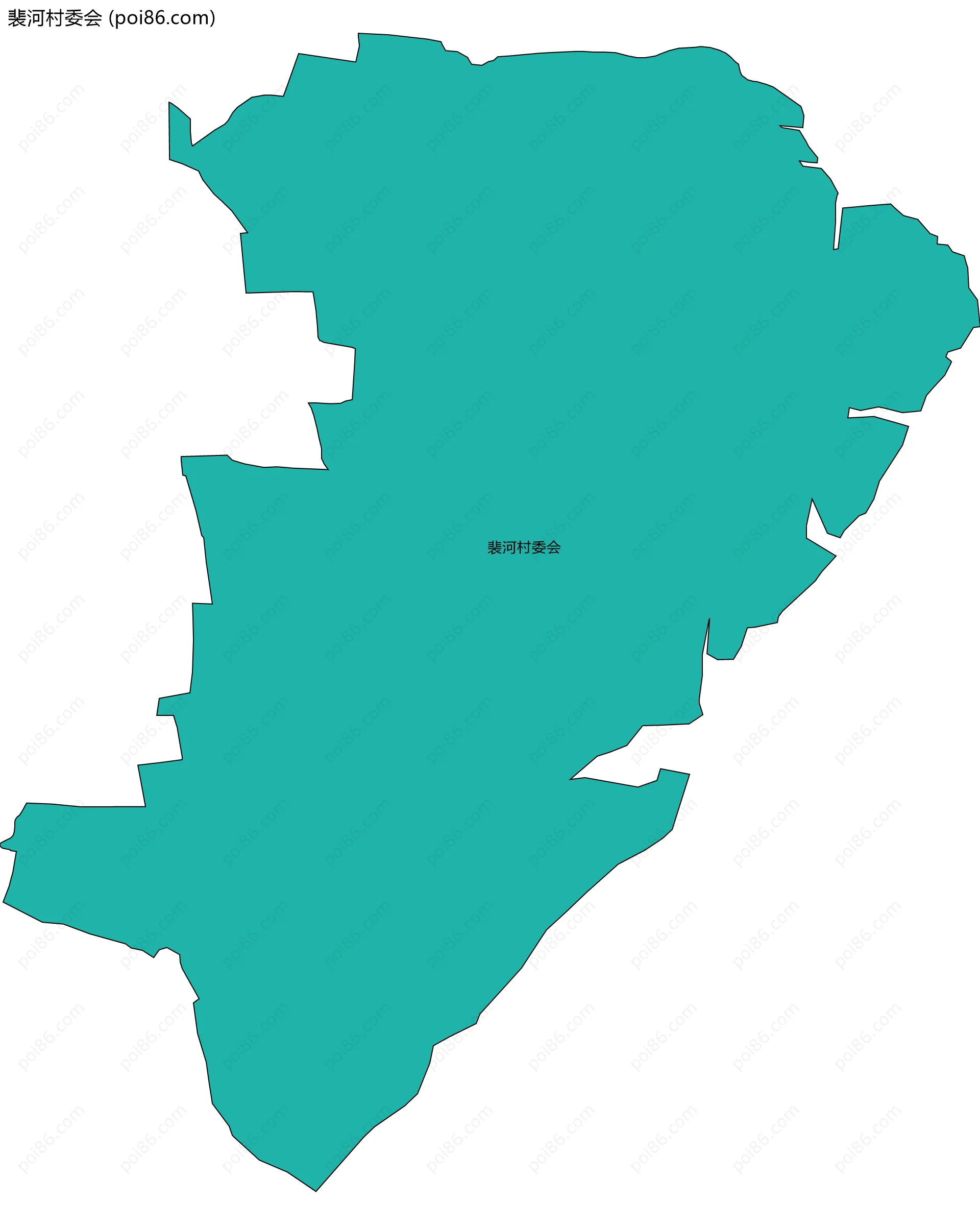 裴河村委会边界地图