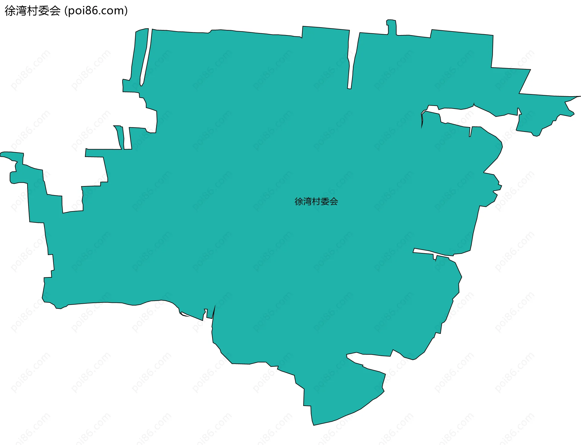 徐湾村委会边界地图