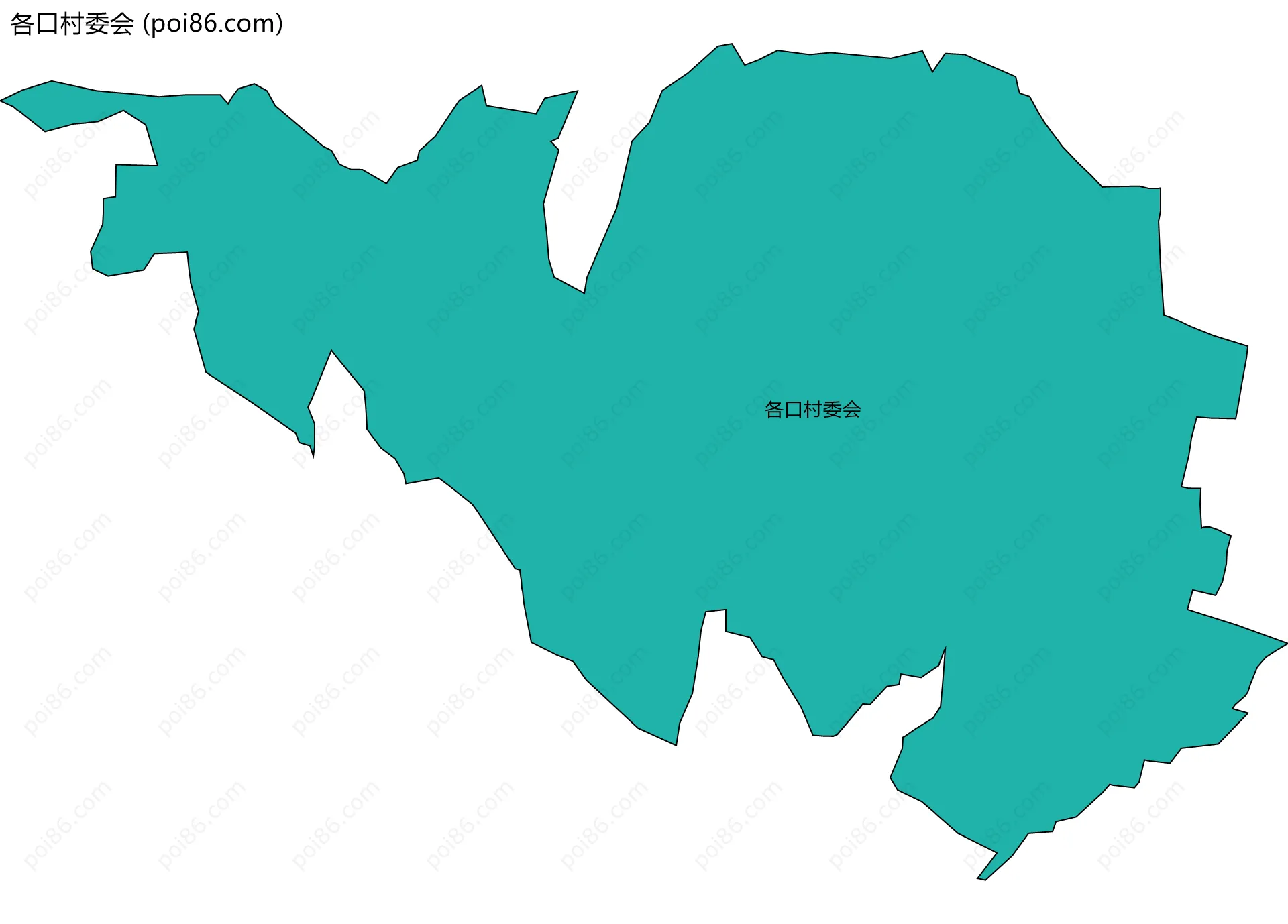 各口村委会边界地图