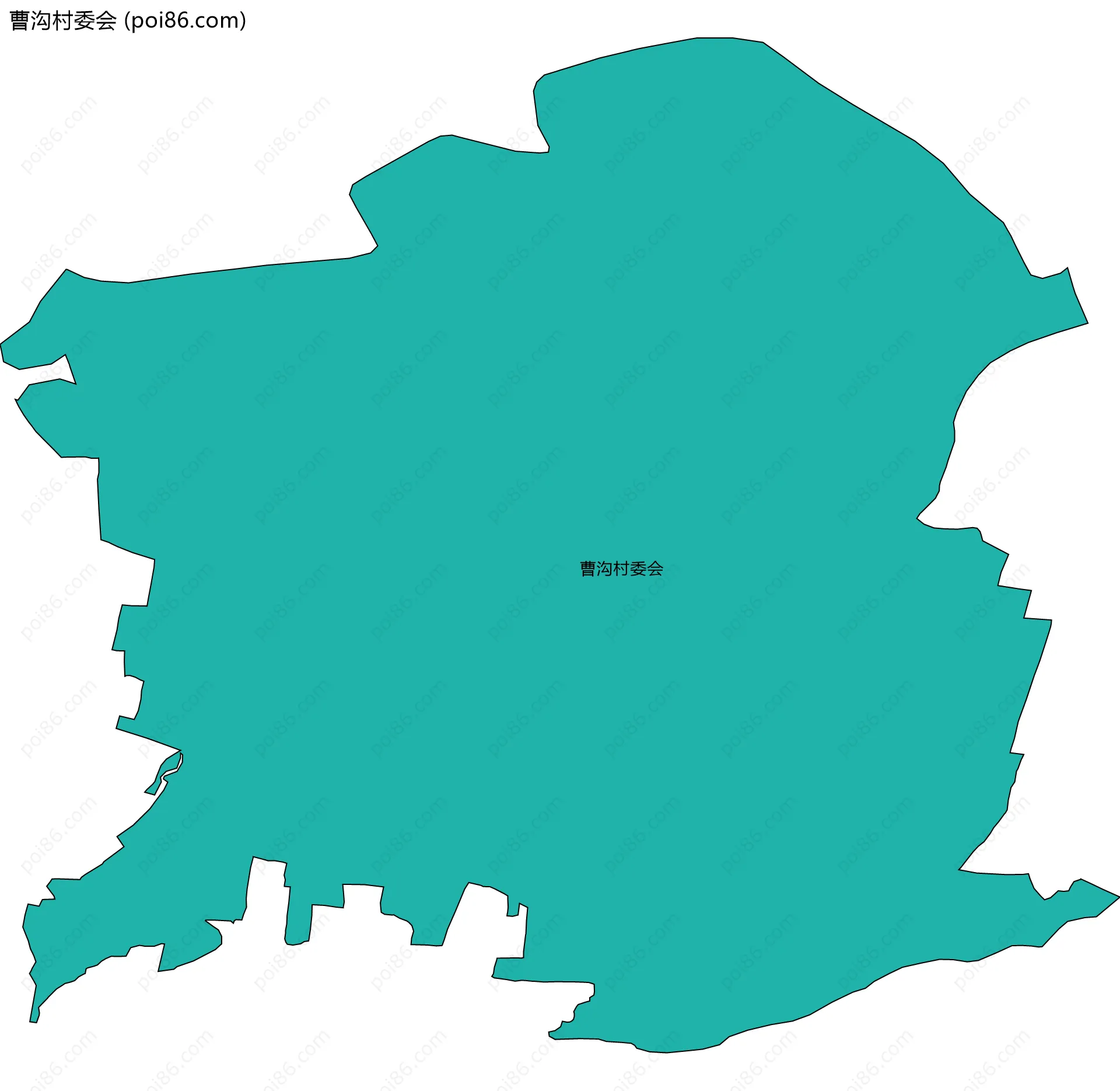 曹沟村委会边界地图