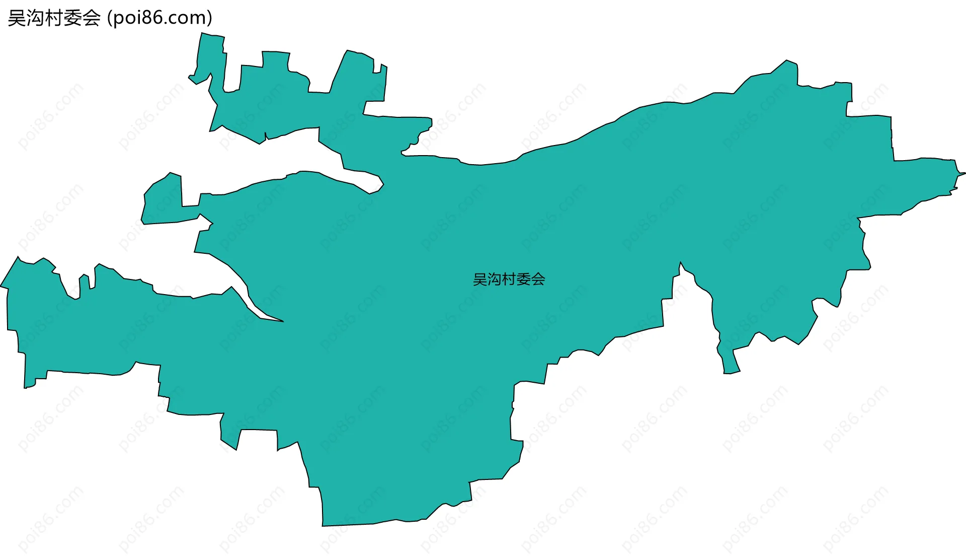 吴沟村委会边界地图