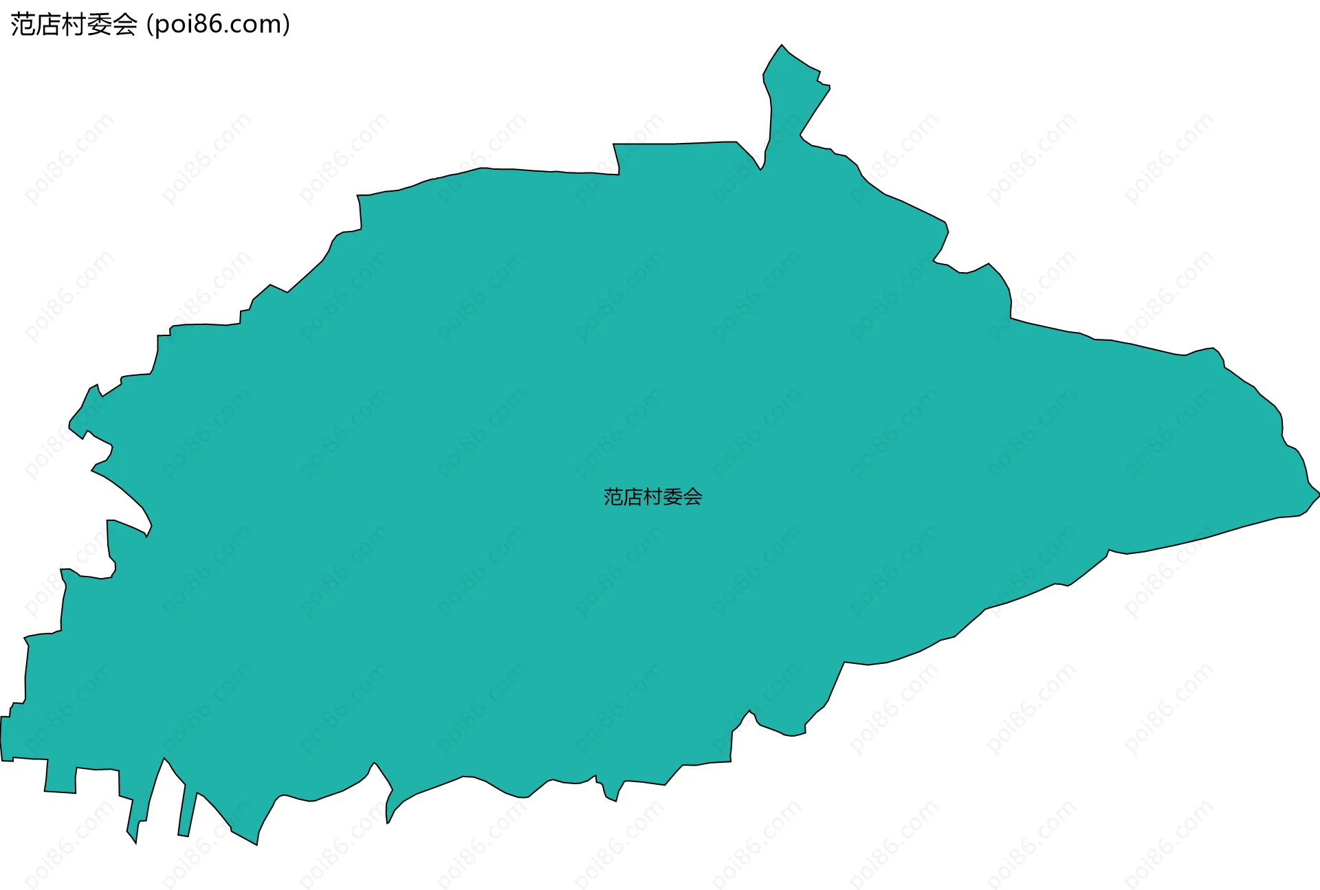 范店村委会边界地图