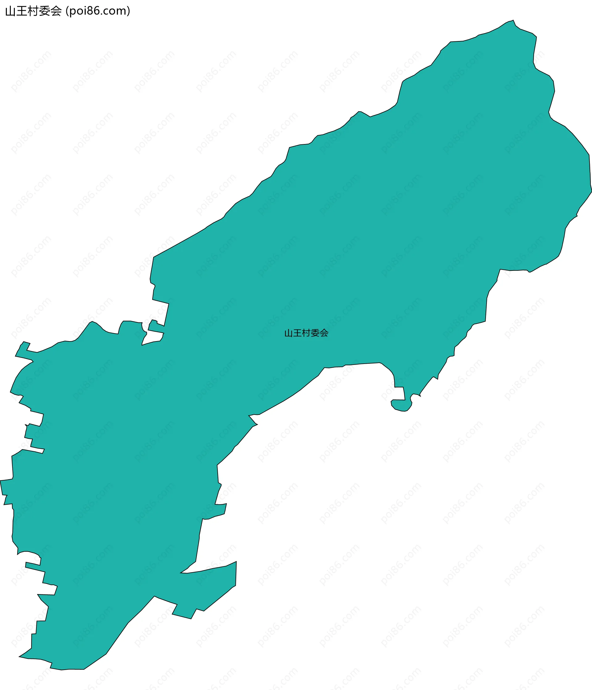 山王村委会边界地图