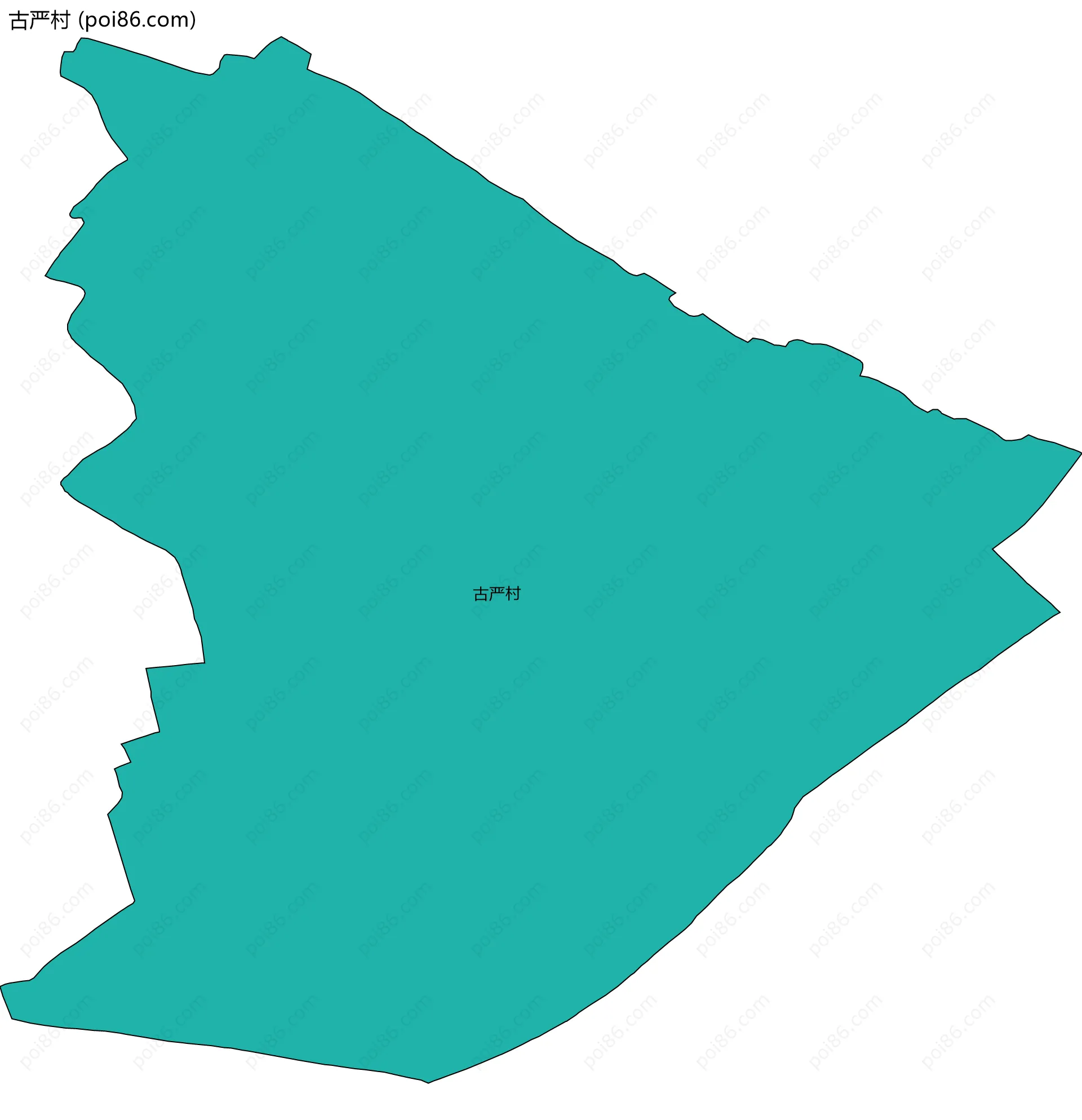 古严村边界地图