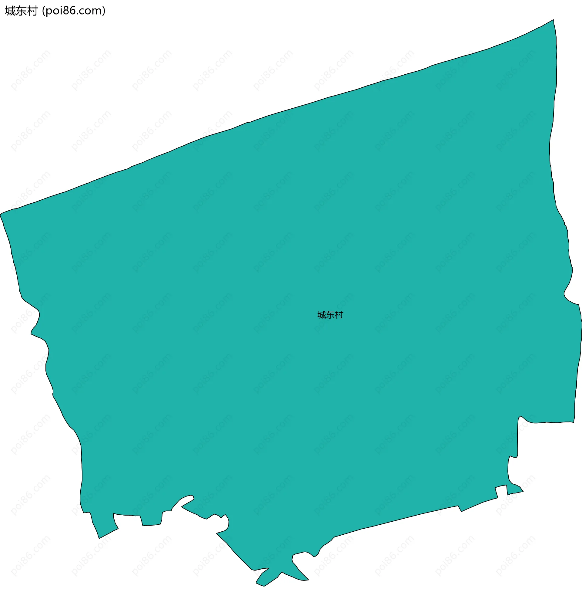 城东村边界地图
