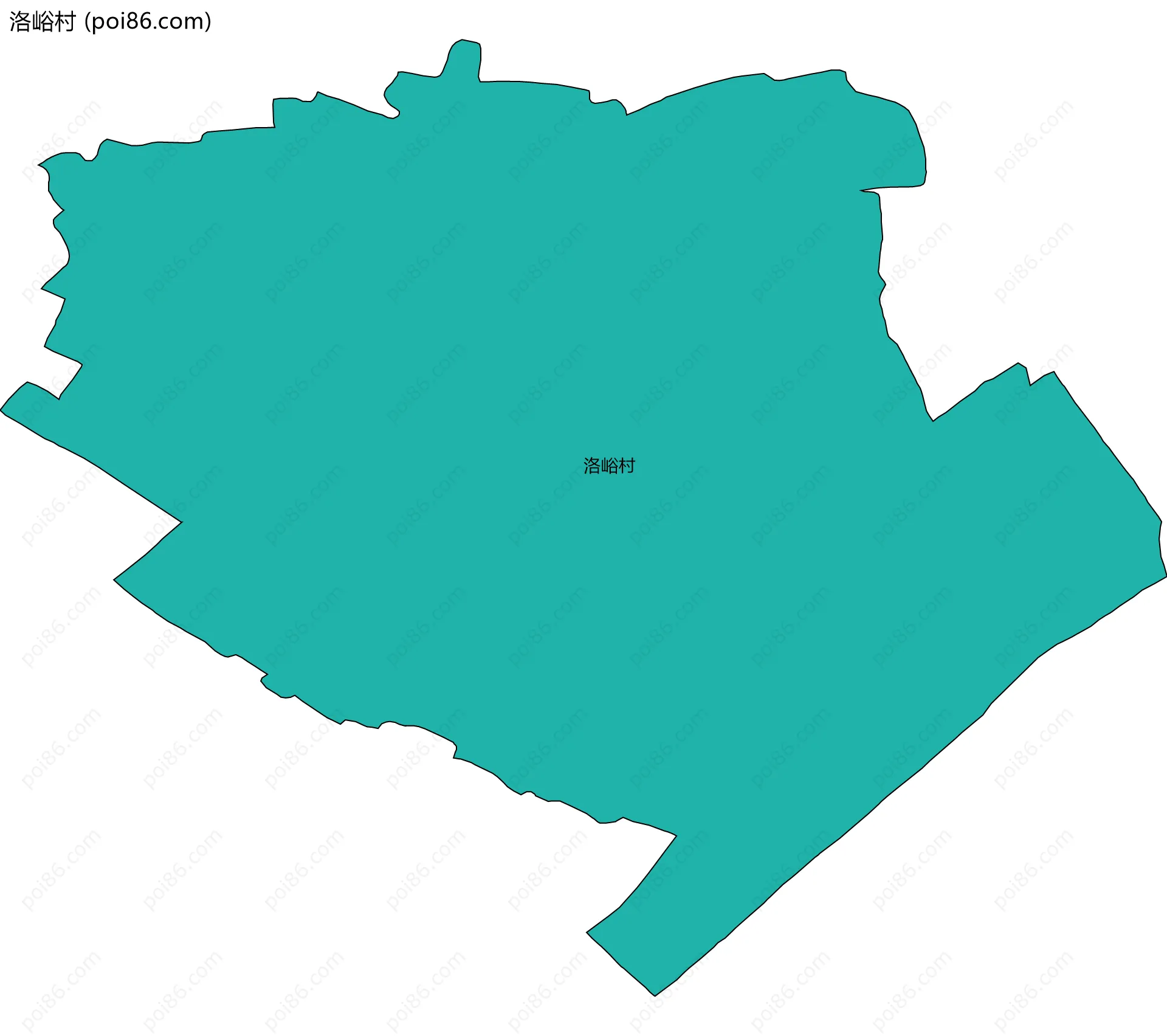 洛峪村边界地图