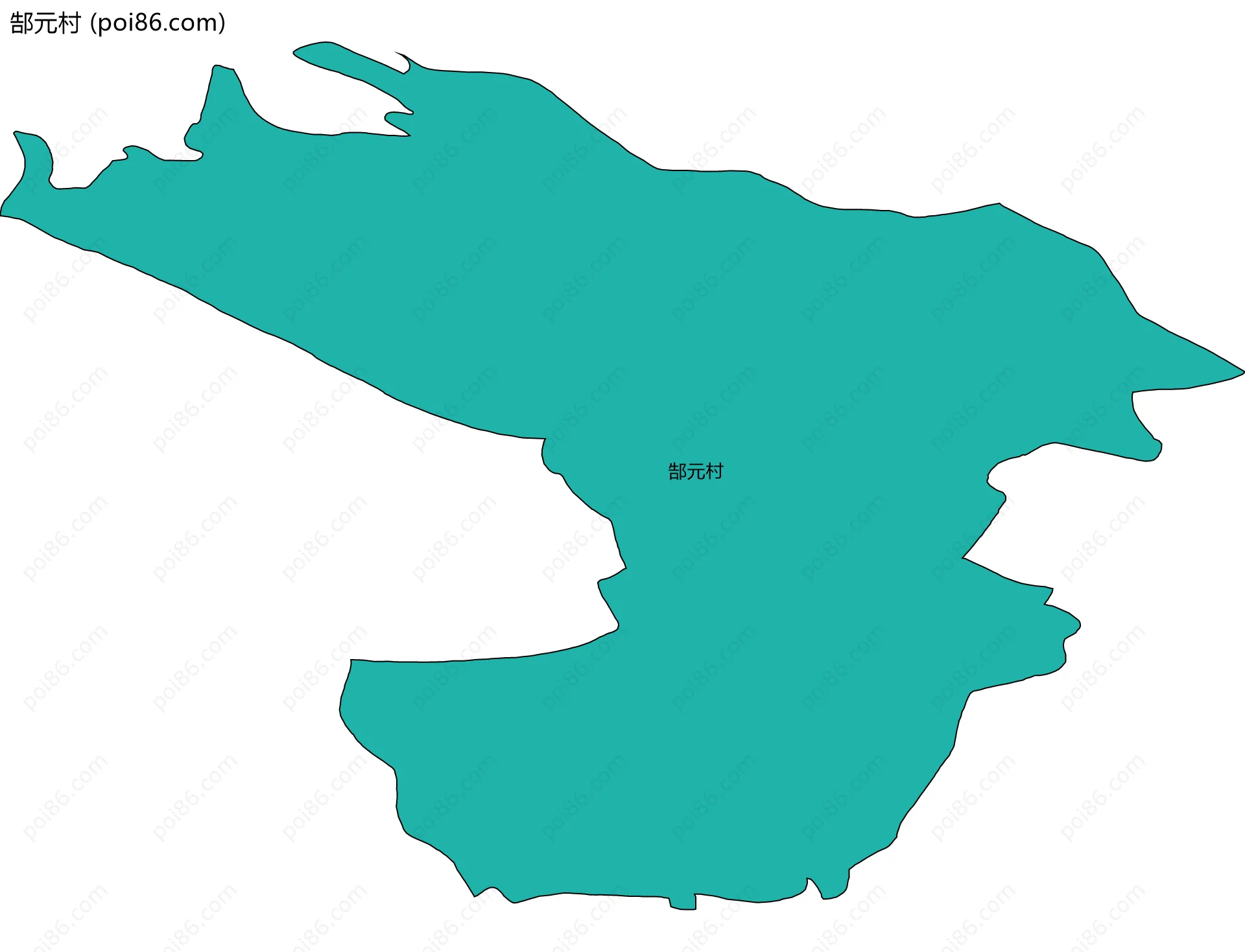 郜元村边界地图