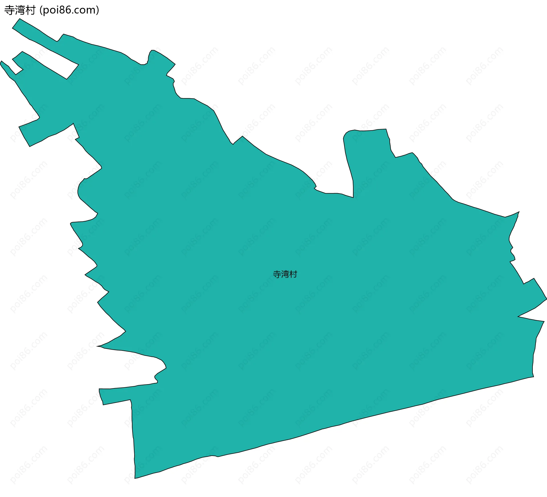 寺湾村边界地图