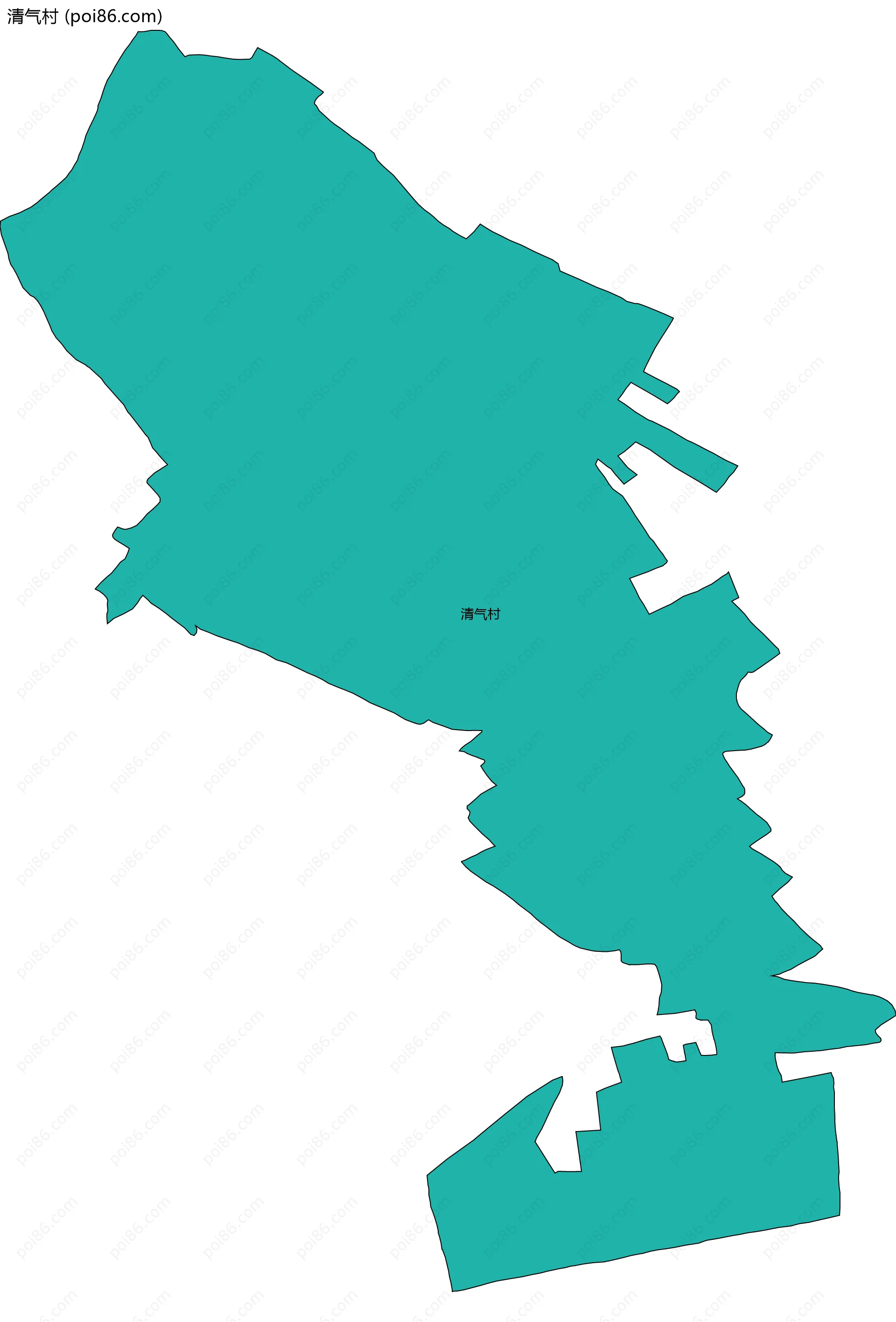 清气村边界地图