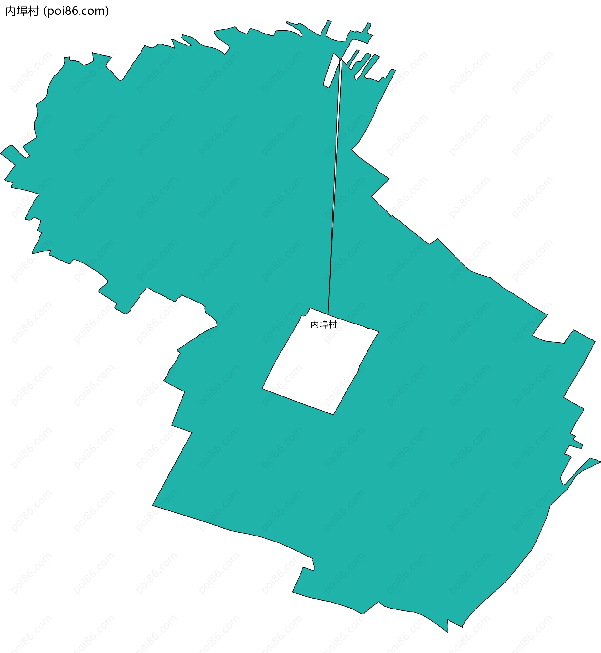 内埠村边界地图