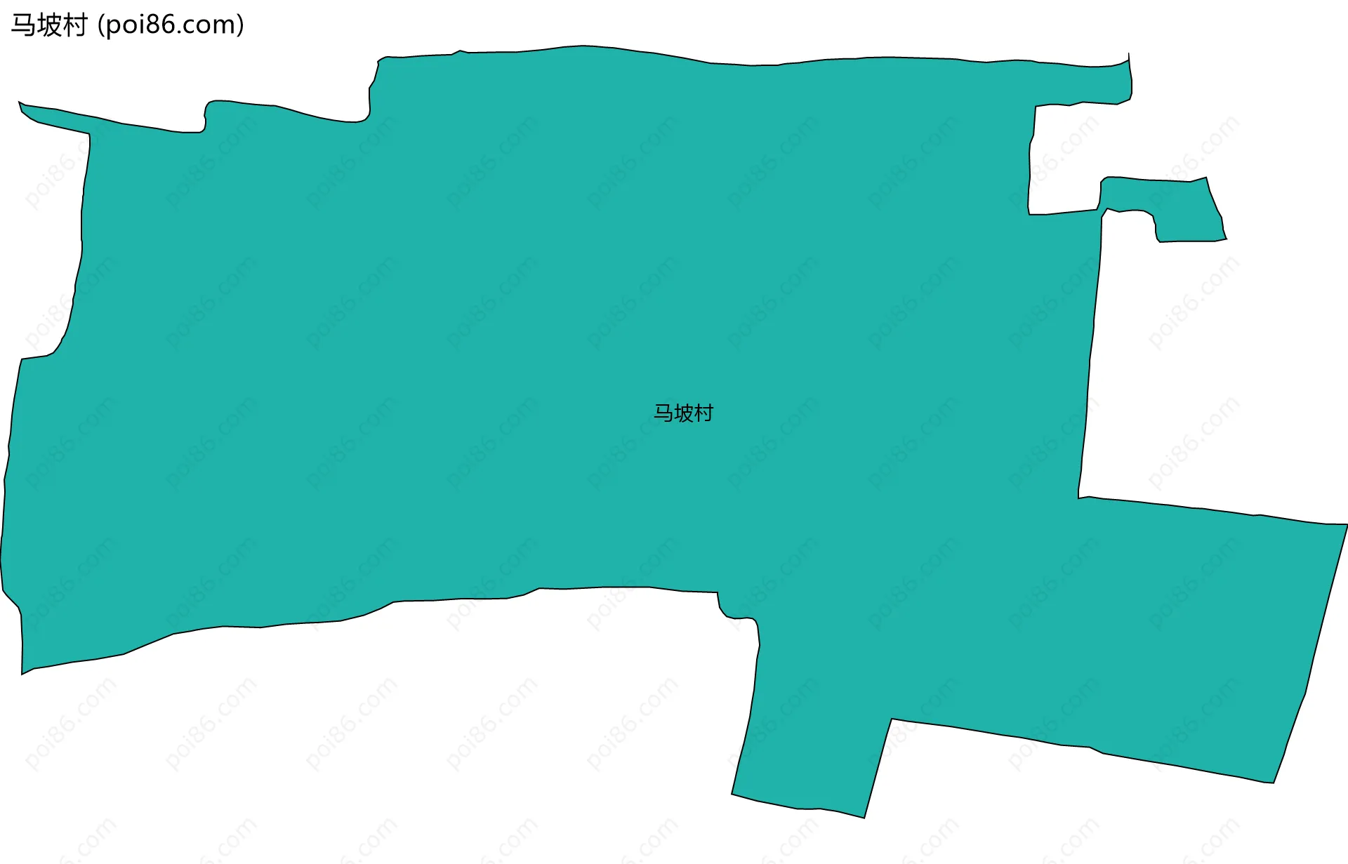 马坡村边界地图
