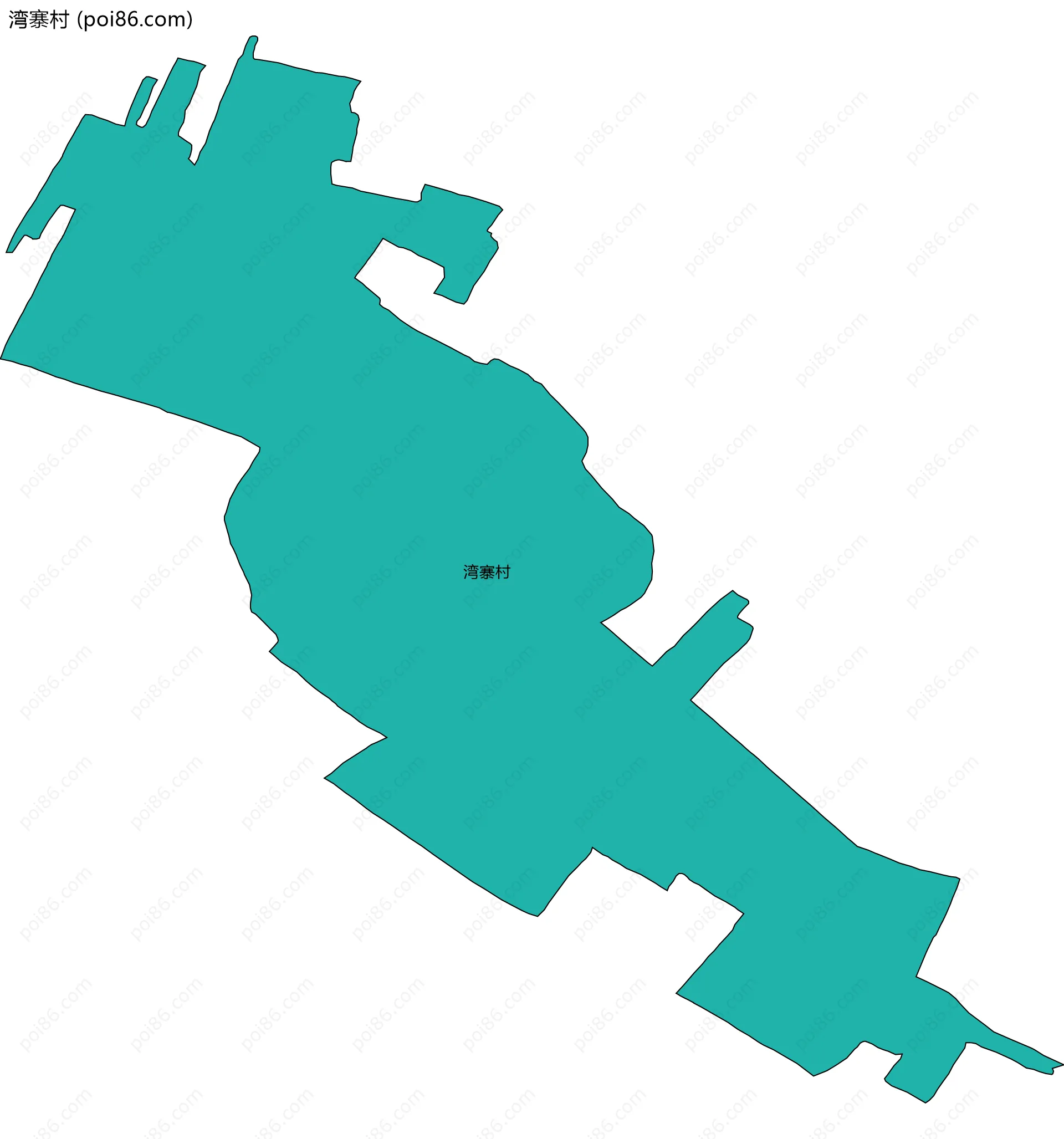 湾寨村边界地图