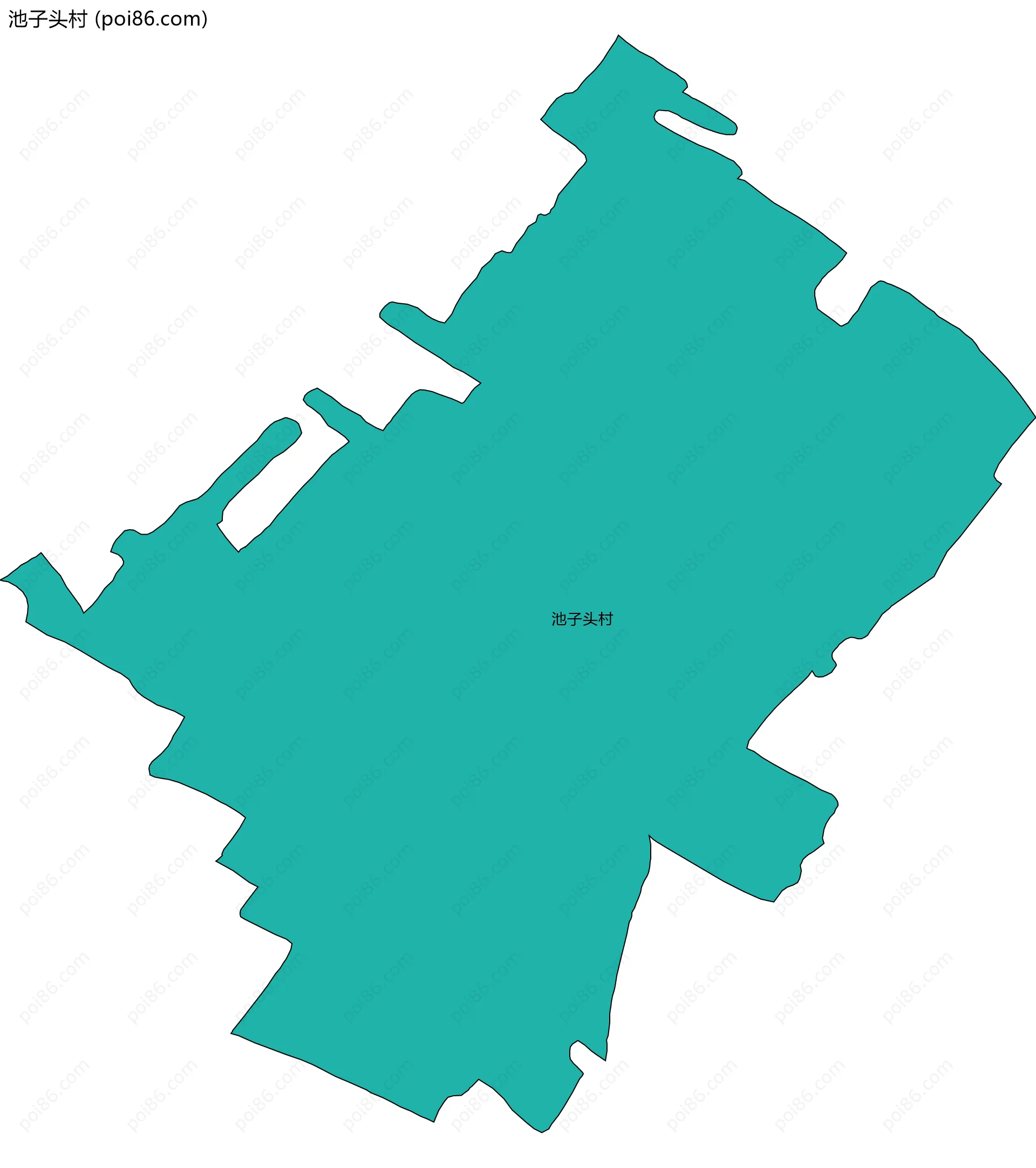 池子头村边界地图