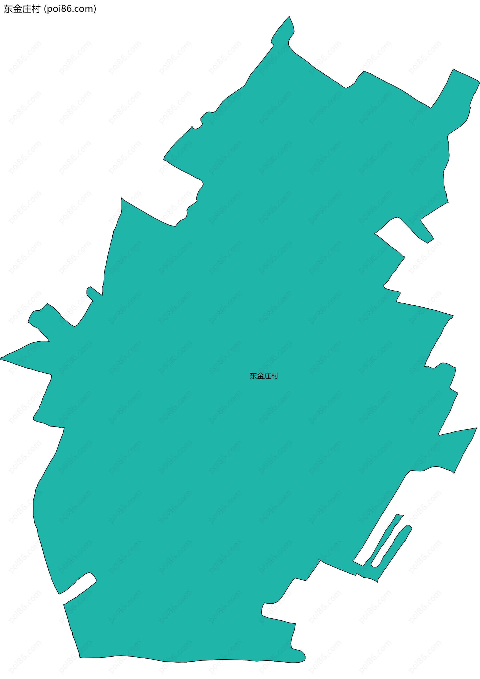 东金庄村边界地图