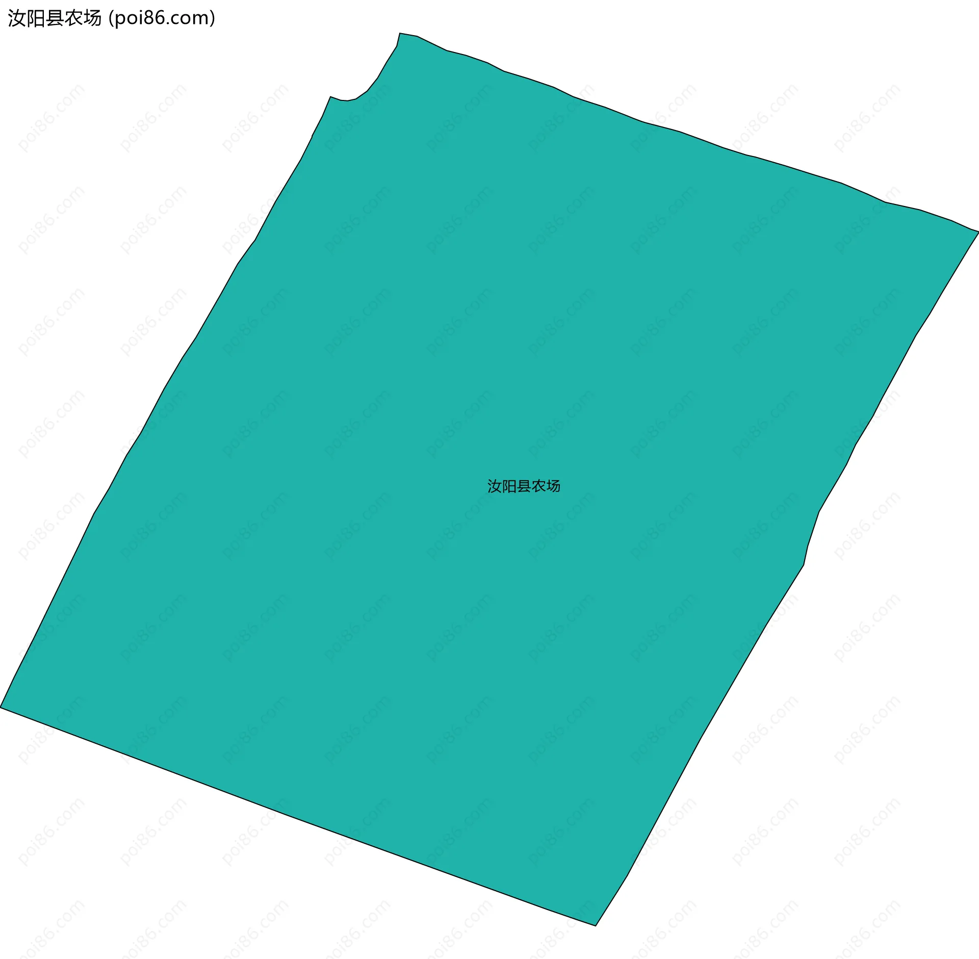 汝阳县农场边界地图