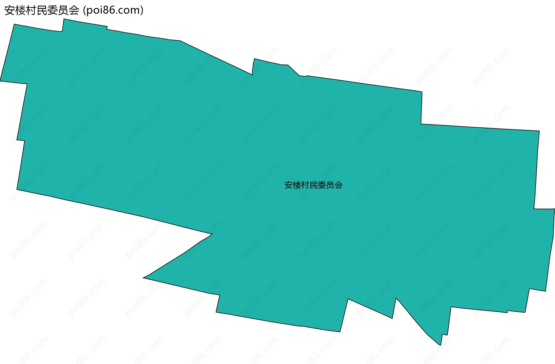 安楼村民委员会边界地图