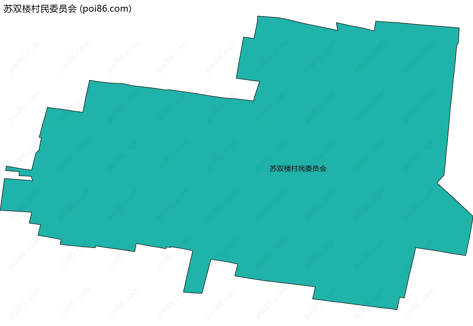苏双楼村民委员会边界地图