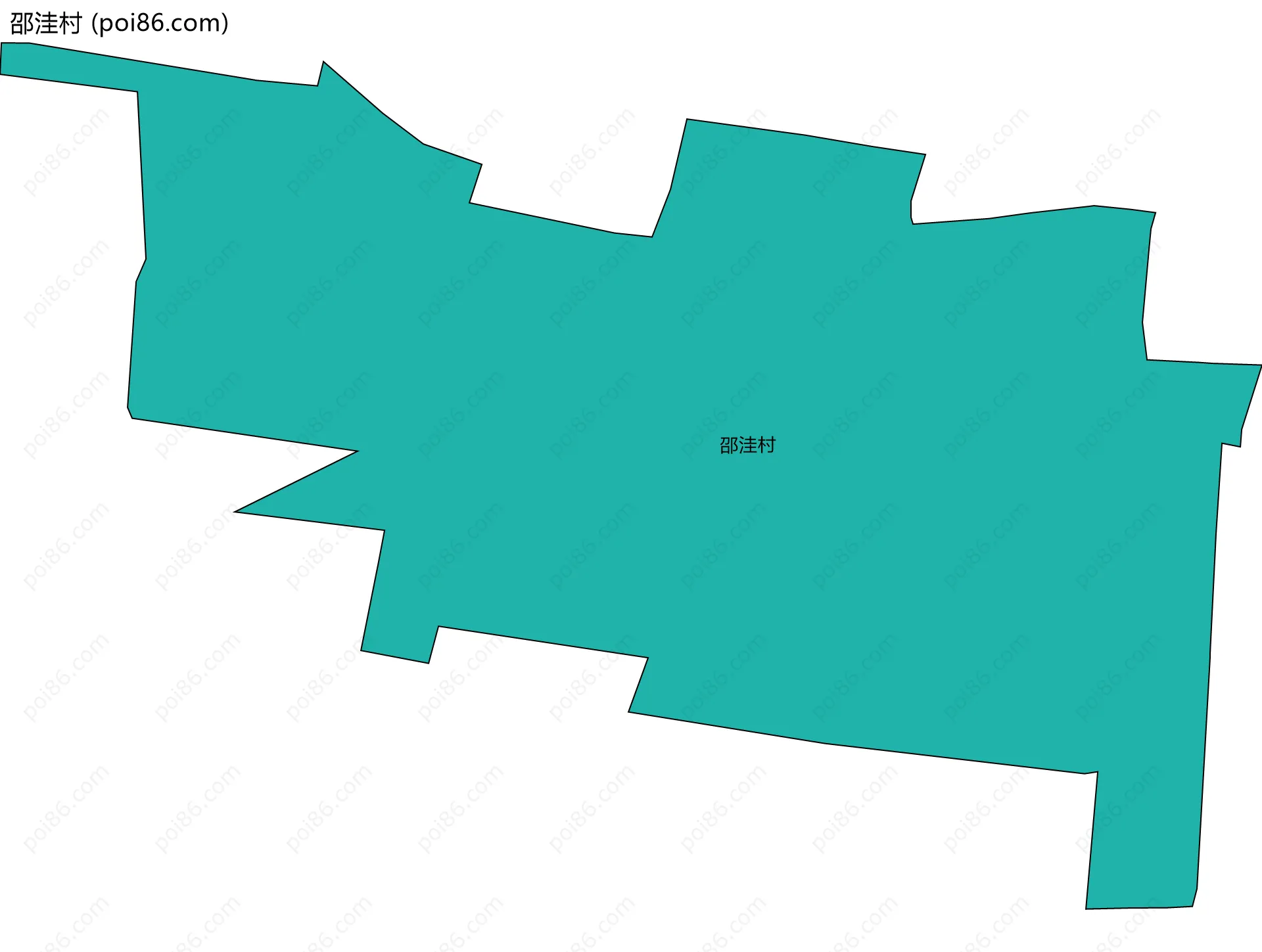 邵洼村边界地图