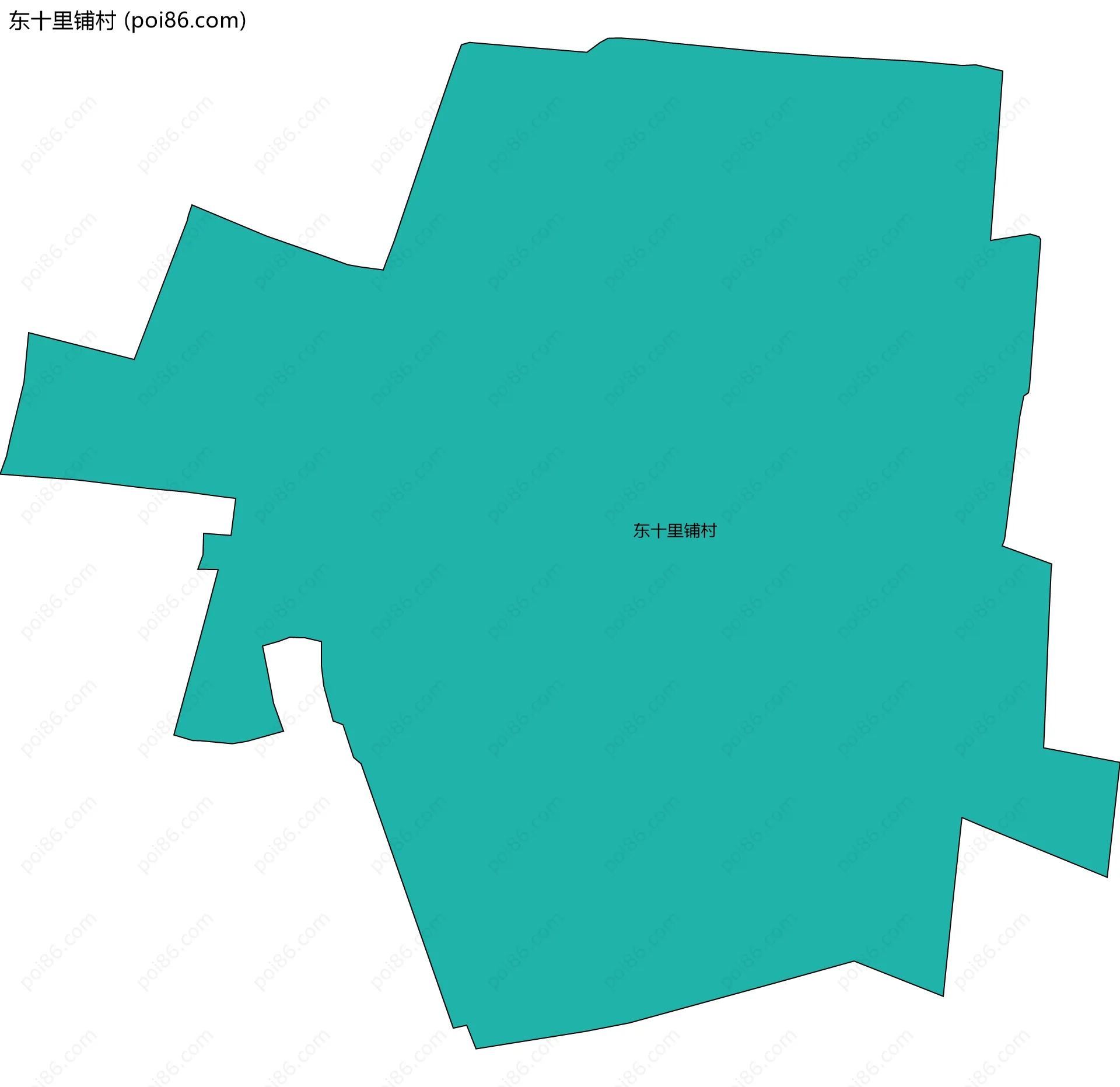 东十里铺村边界地图