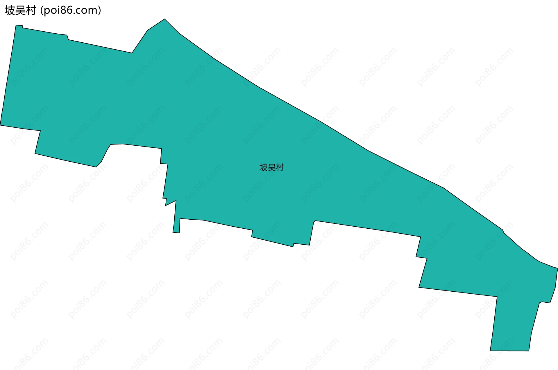 坡吴村边界地图
