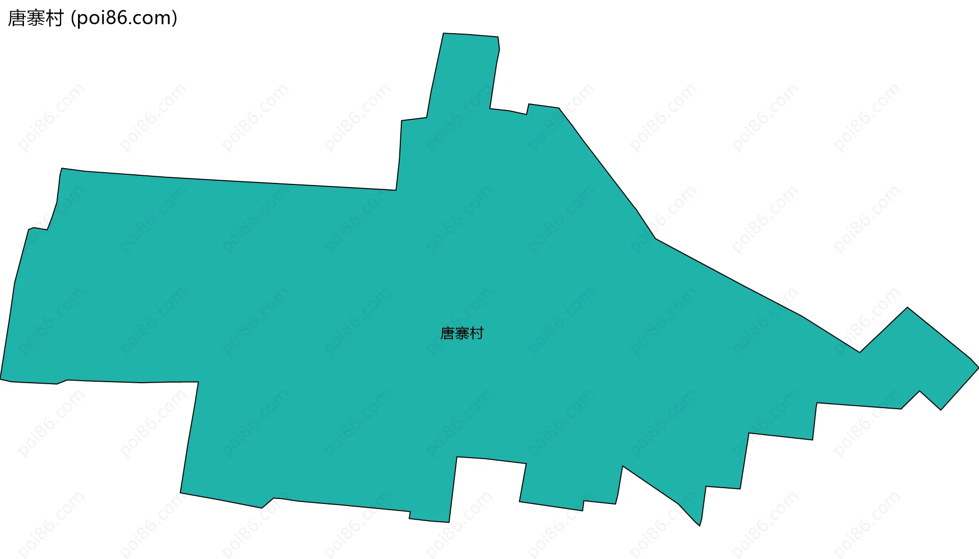 唐寨村边界地图