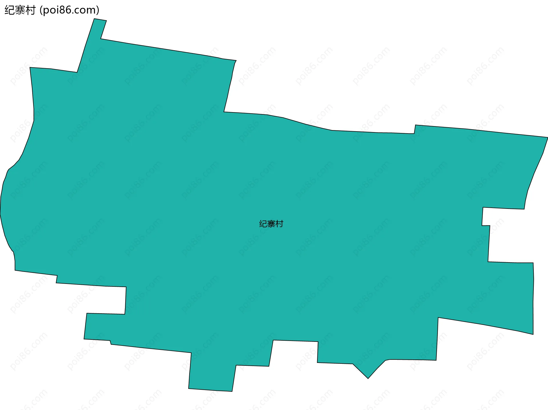 纪寨村边界地图