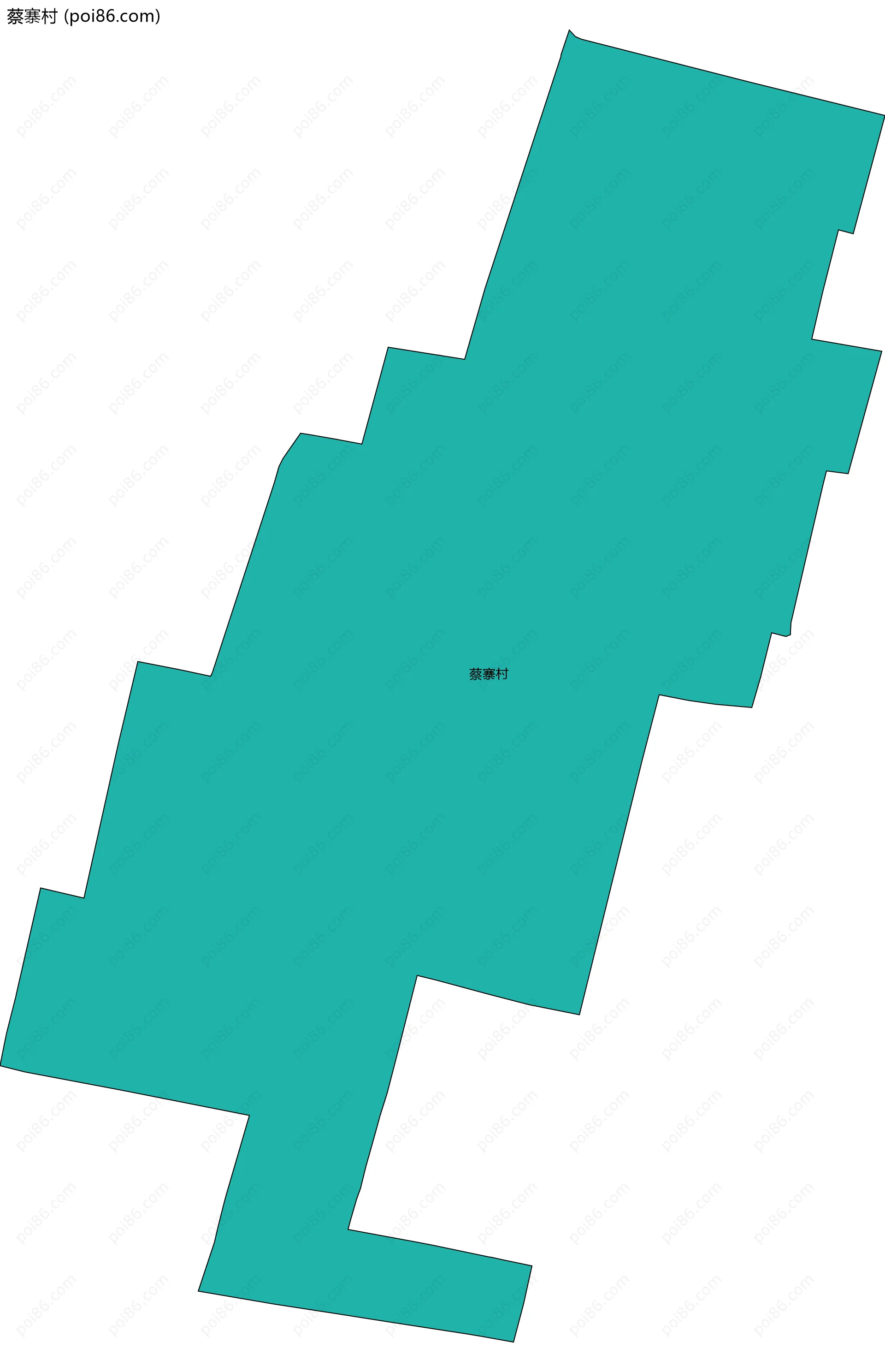 蔡寨村边界地图