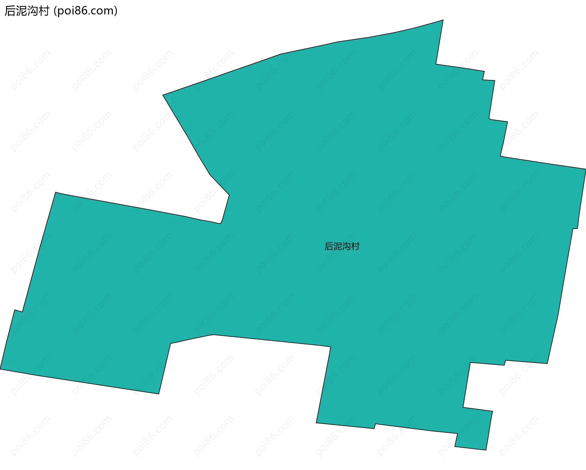 后泥沟村边界地图