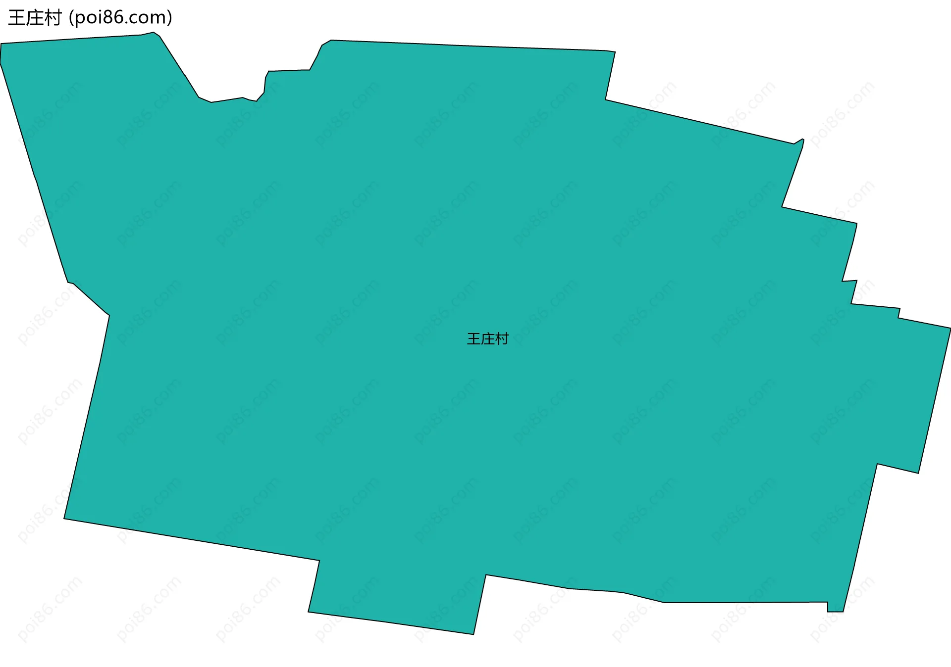 王庄村边界地图