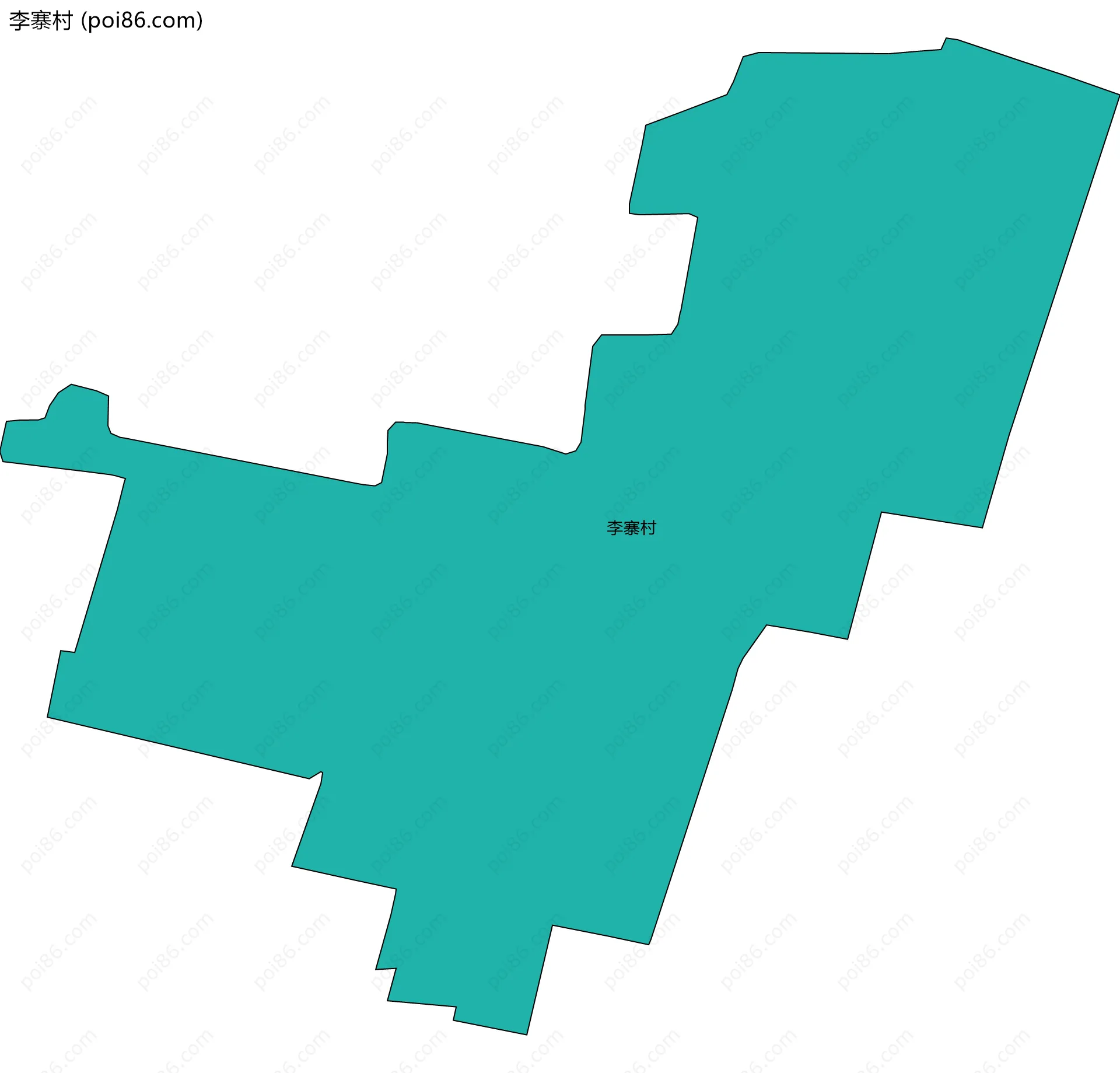 李寨村边界地图