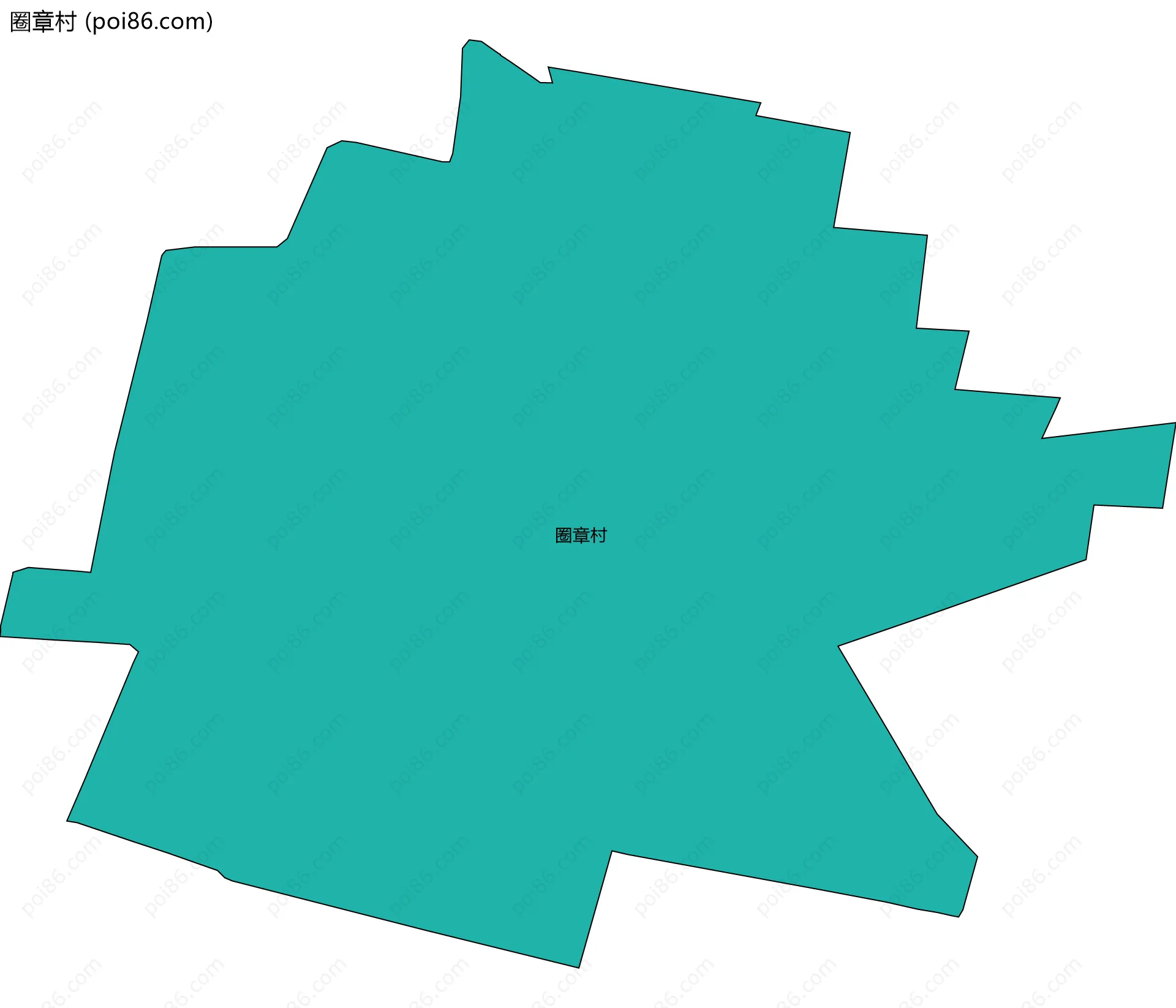 圈章村边界地图