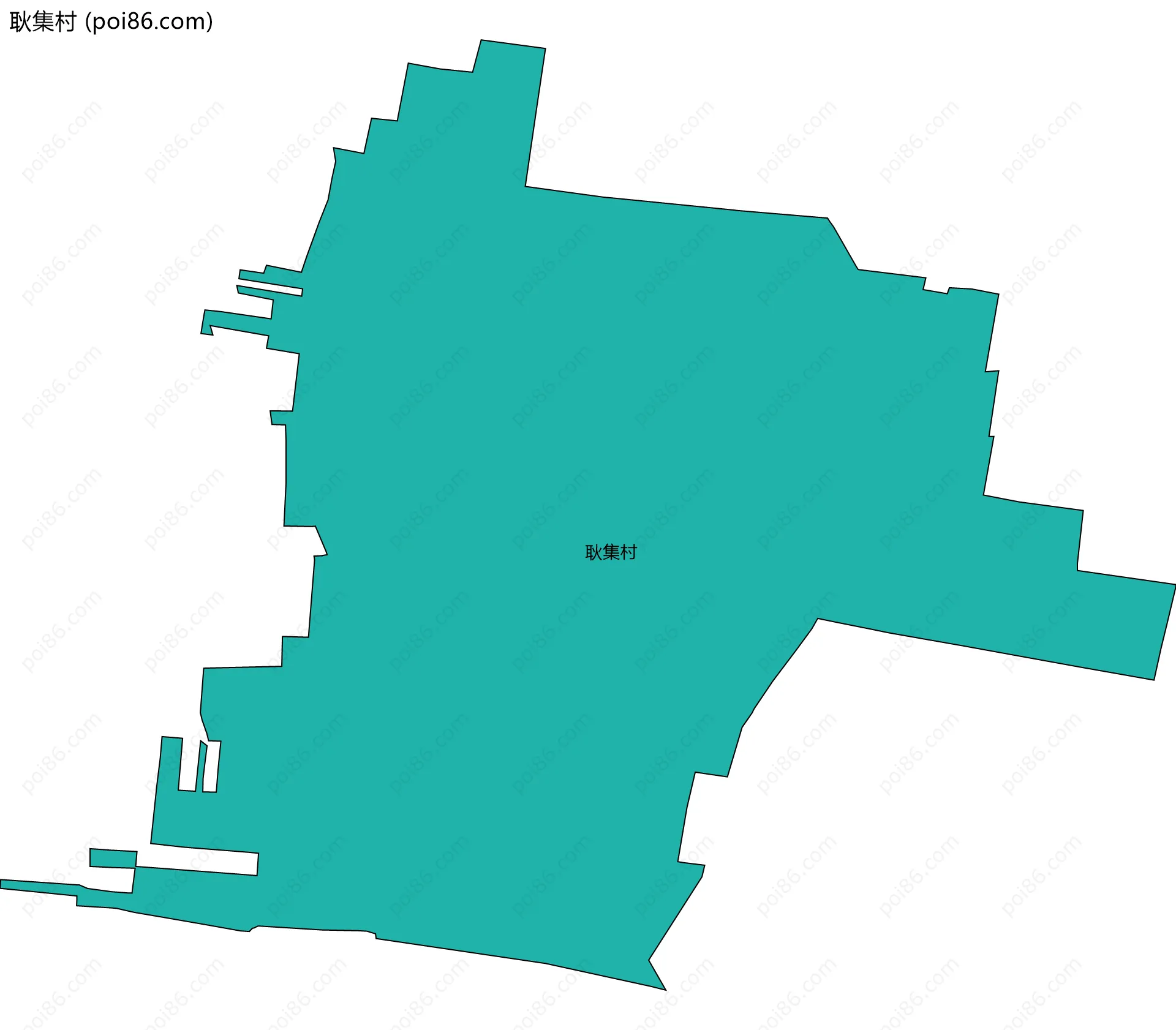 耿集村边界地图