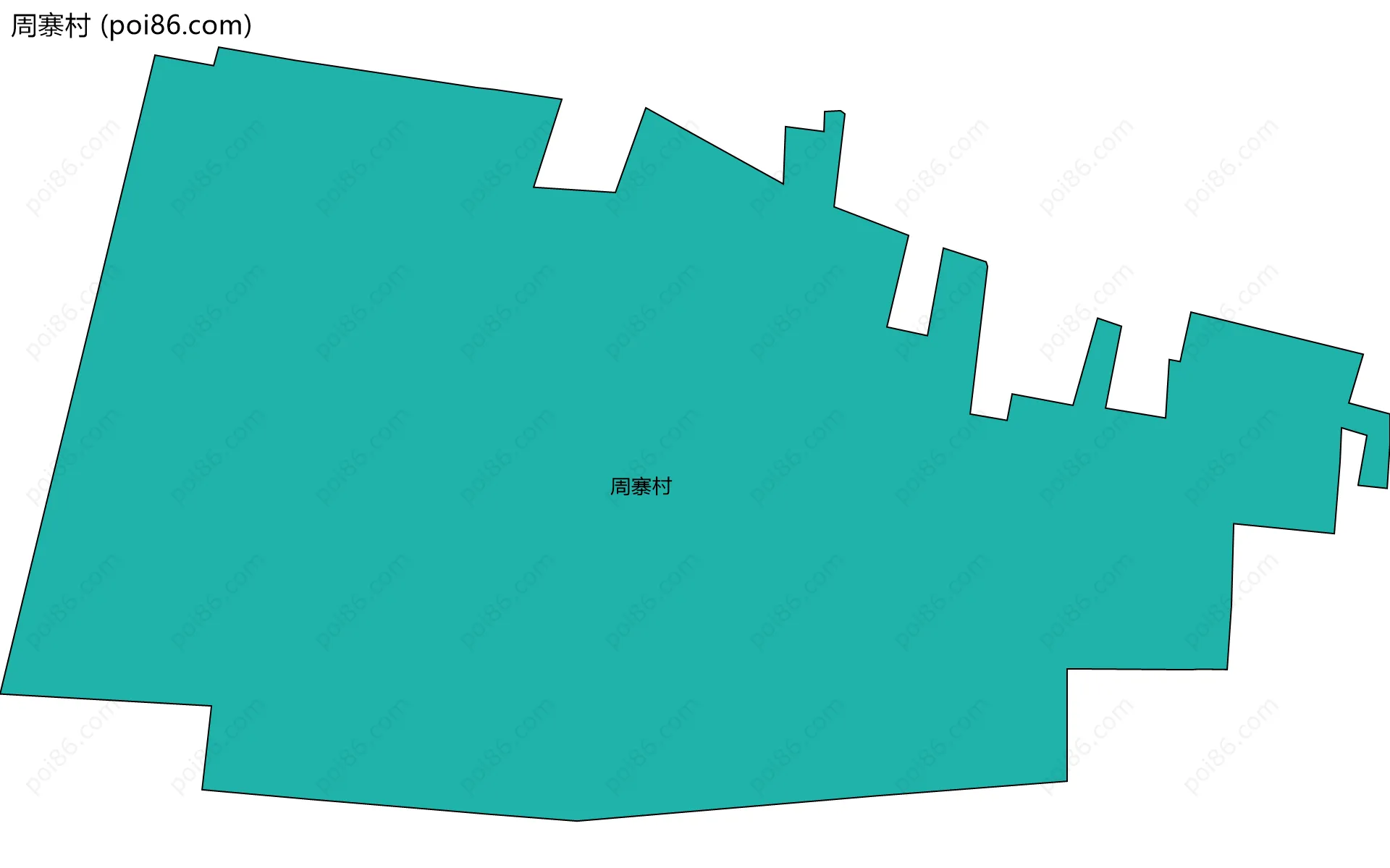 周寨村边界地图